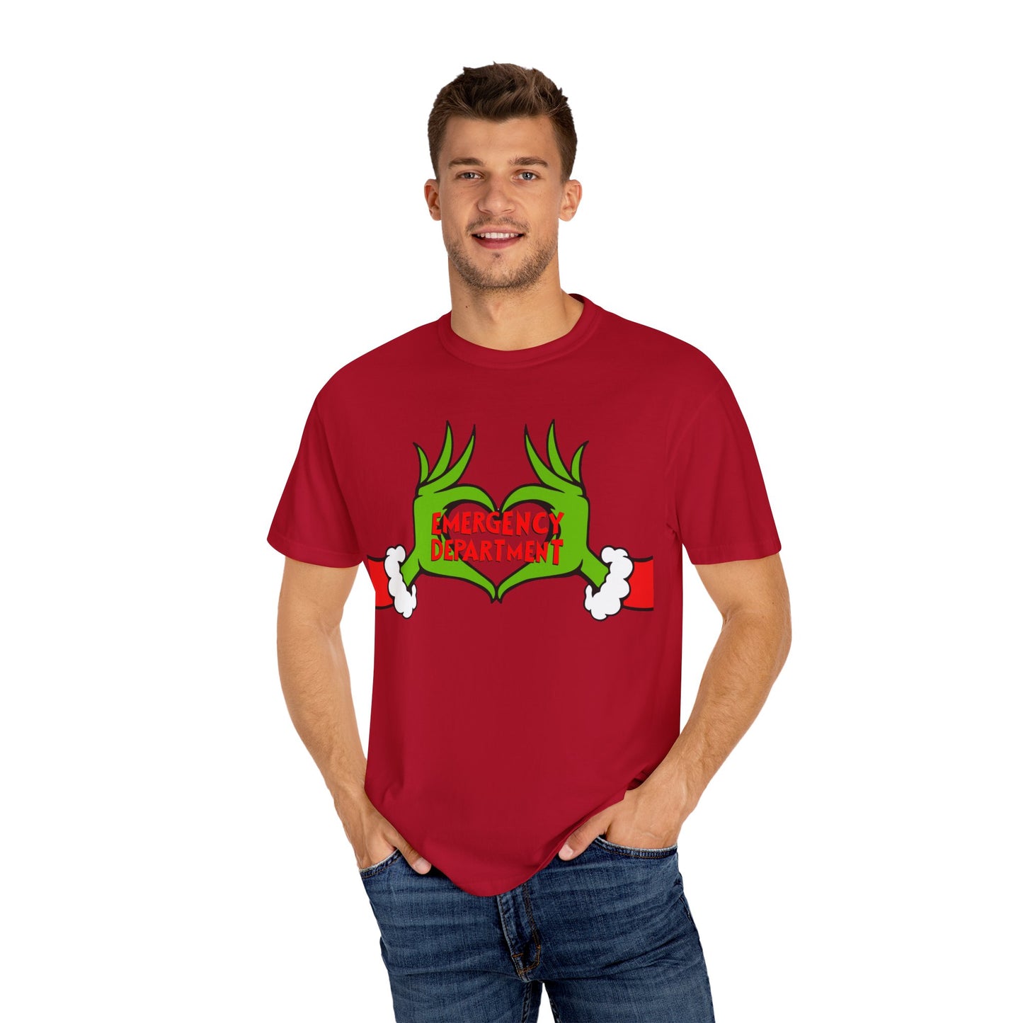 Grinch Emergency Department T-shirt, Christmas EMS Tee, Funny Nurse Doctor Shirt, Holiday Medical Gift, Hospital Staff Apparel