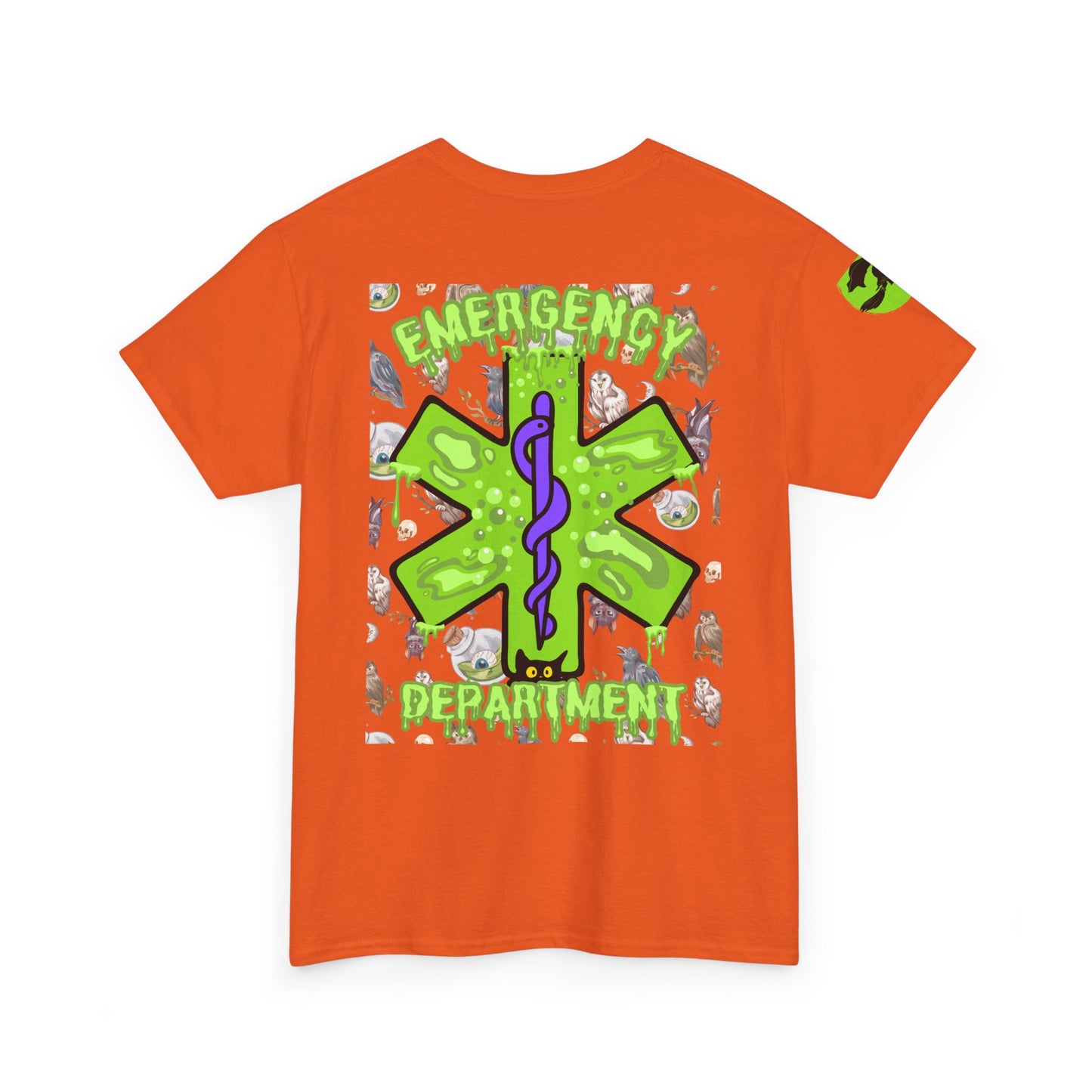 Witches Boiling Cauldron Halloween themed emergency department Unisex Heavy Cotton Tee