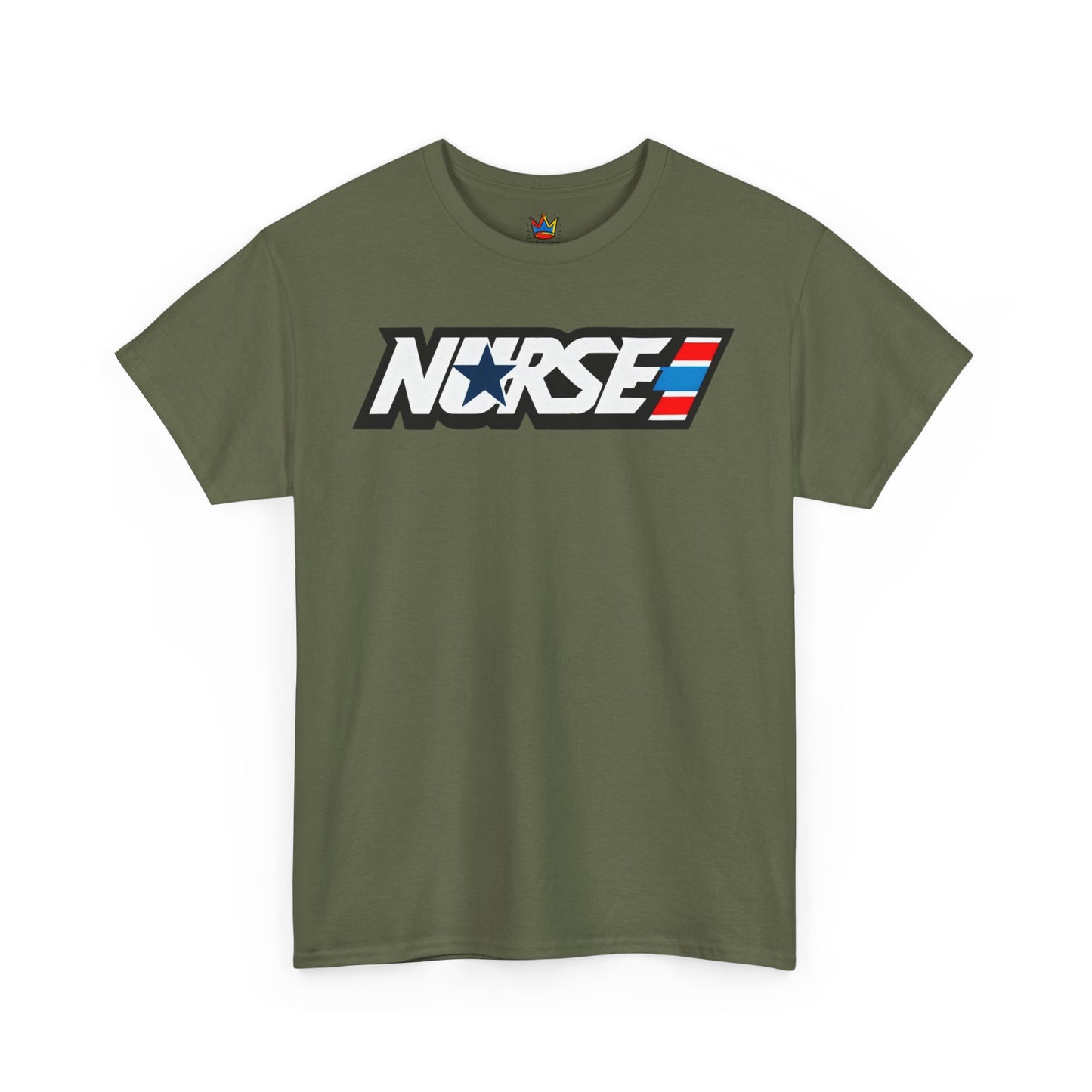 Nurse patriotic 80s themed Unisex Heavy Cotton Tee