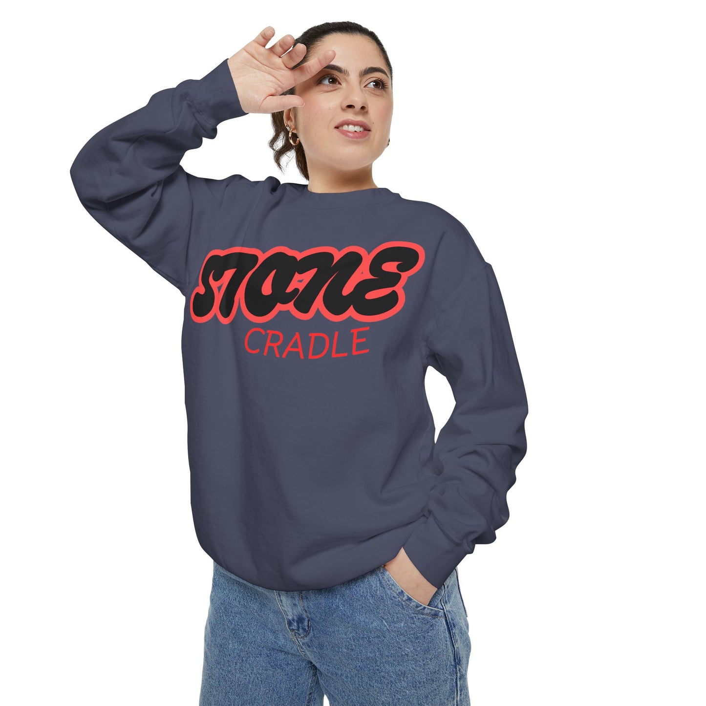 Unisex Garment-Dyed stone cradle sweat shirt