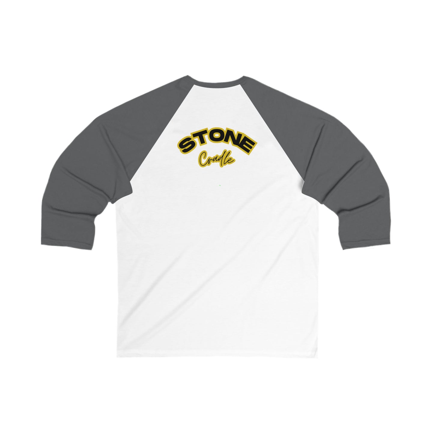 Unisex 3\4 Sleeve Baseball Tee. STONE Cradle