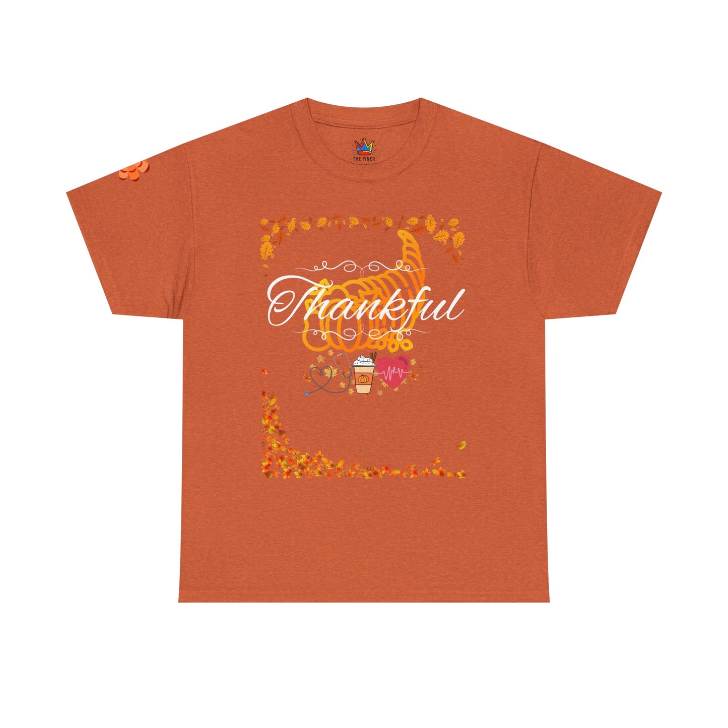 Thankful, Thanksgiving Emergency Department Unisex Heavy Cotton Tee