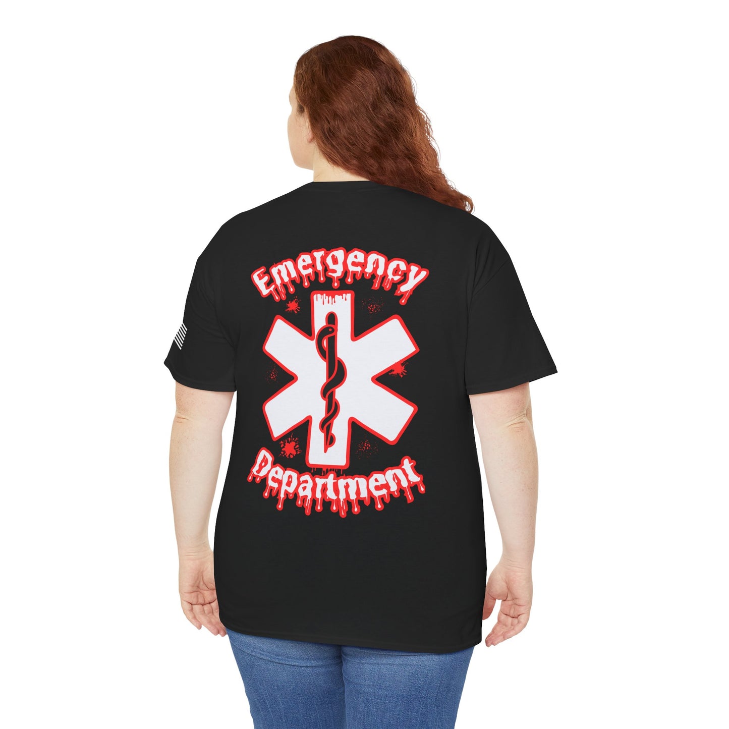 Emergency department ghostface themed ER halloween Unisex Heavy Cotton Tee
