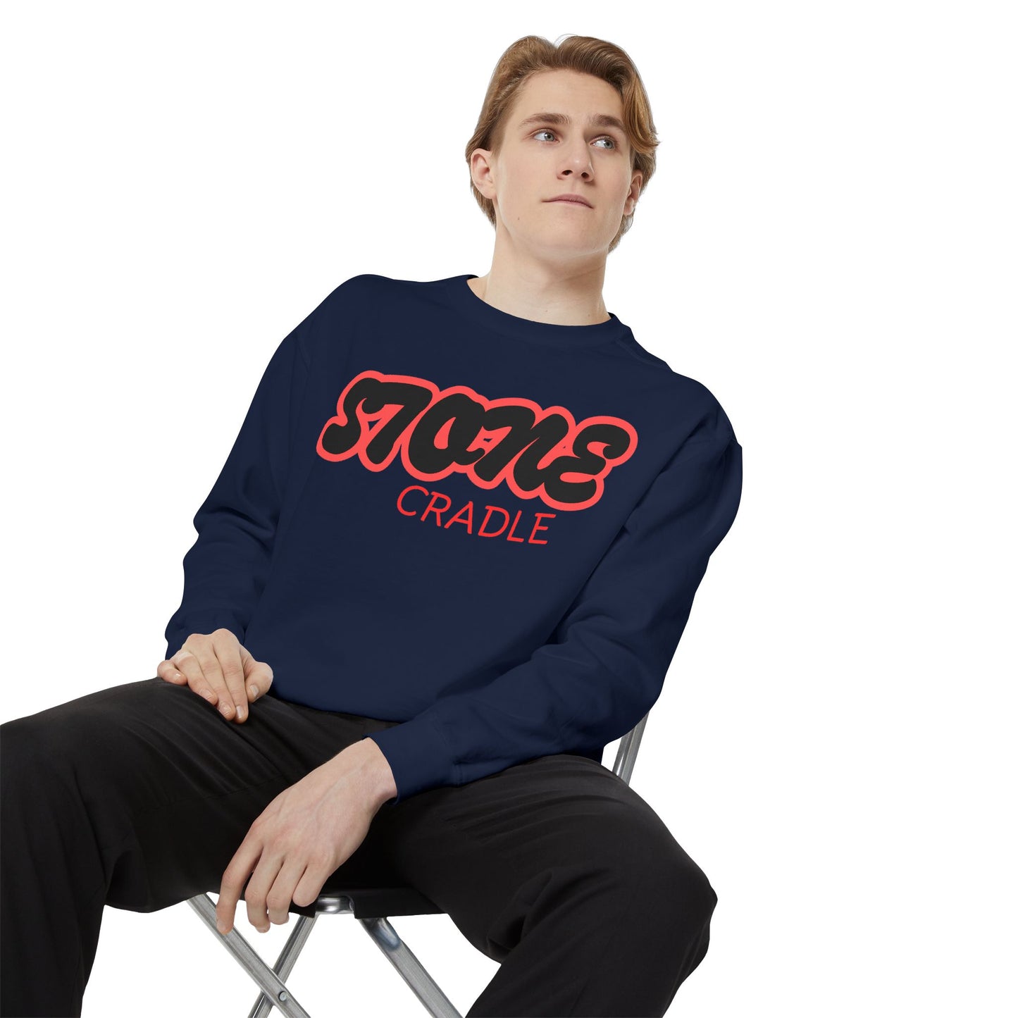 Unisex Garment-Dyed stone cradle sweat shirt