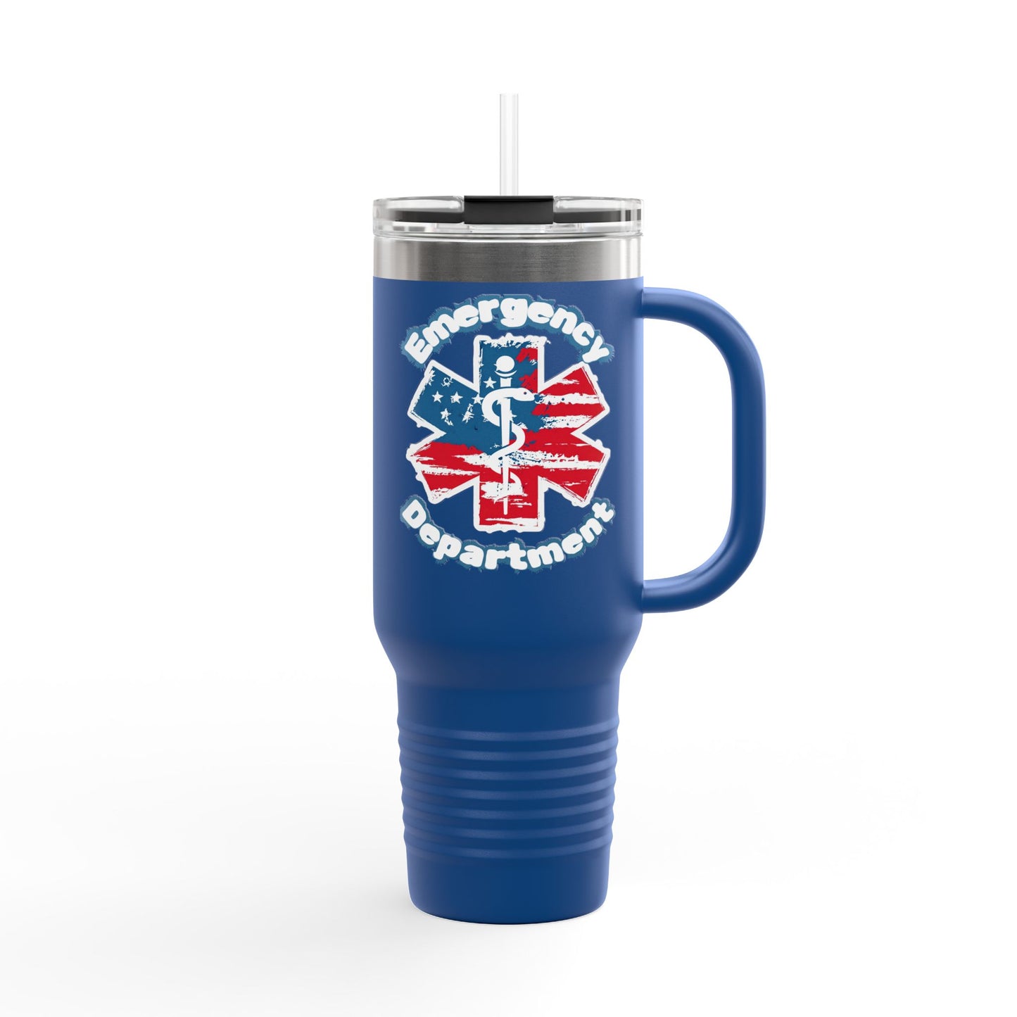 Patriotic Emergency Department Star of Life Insulated Travel Mug, 40oz gift
