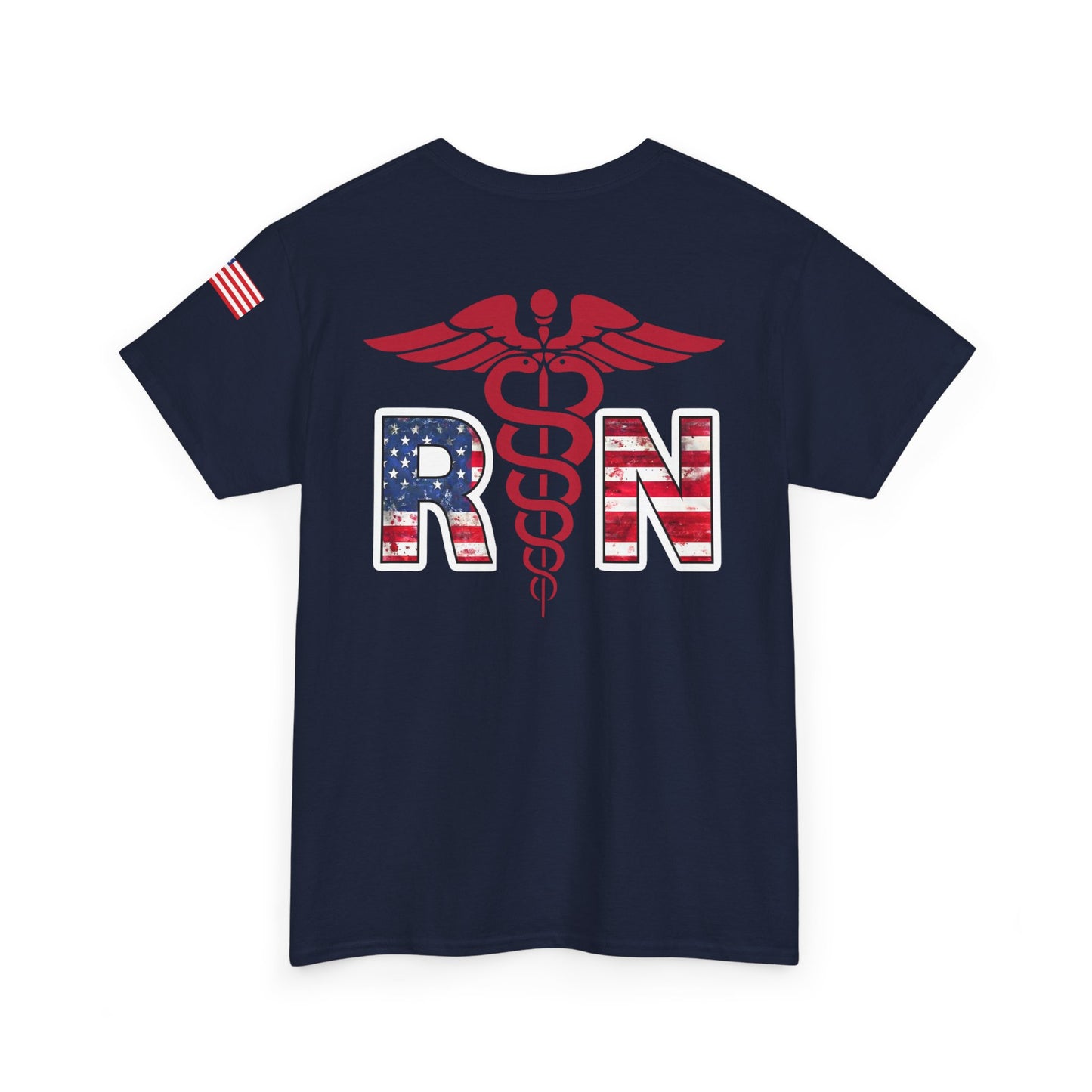 Patriotic nursing gift t shirt Unisex Heavy Cotton Tee