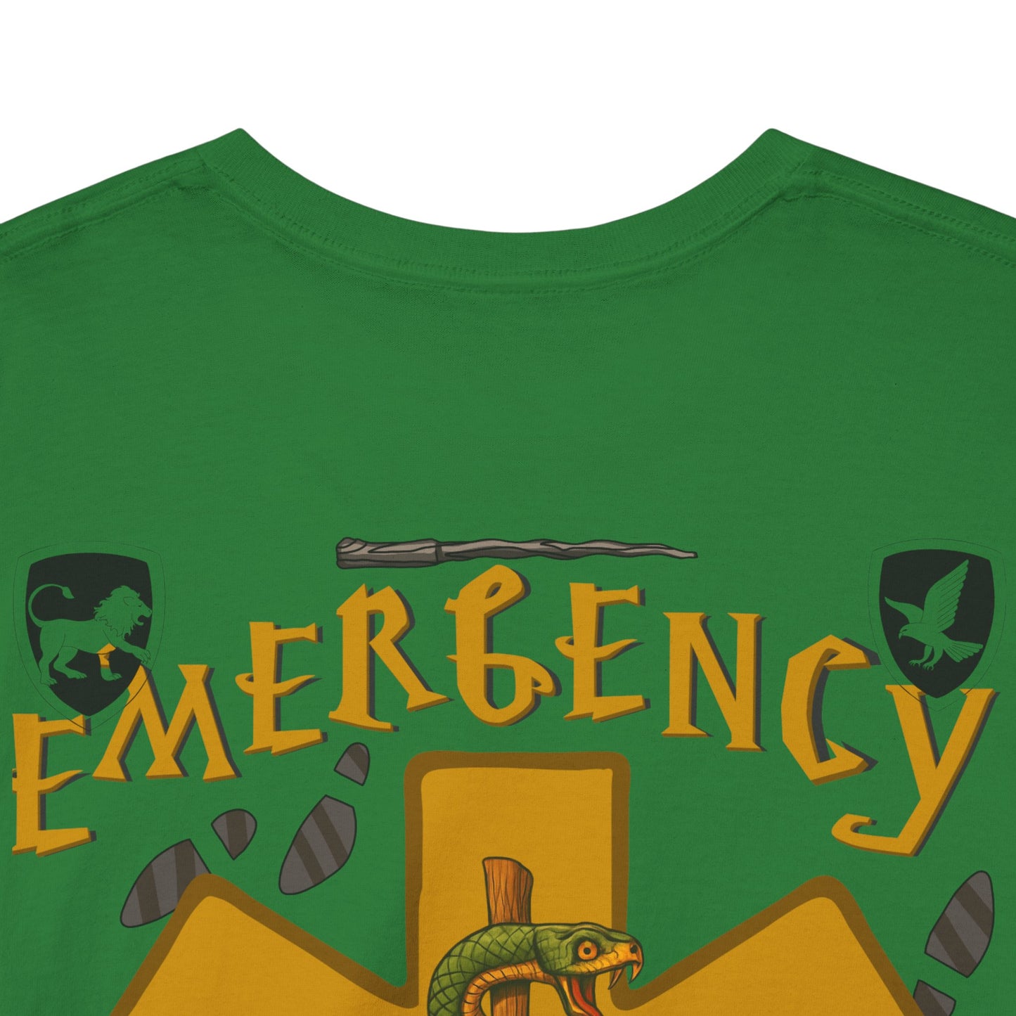 Wizarding world of the Emergency Department potter lover multi house color ED staff tee shirt Unisex Heavy Cotton Tee