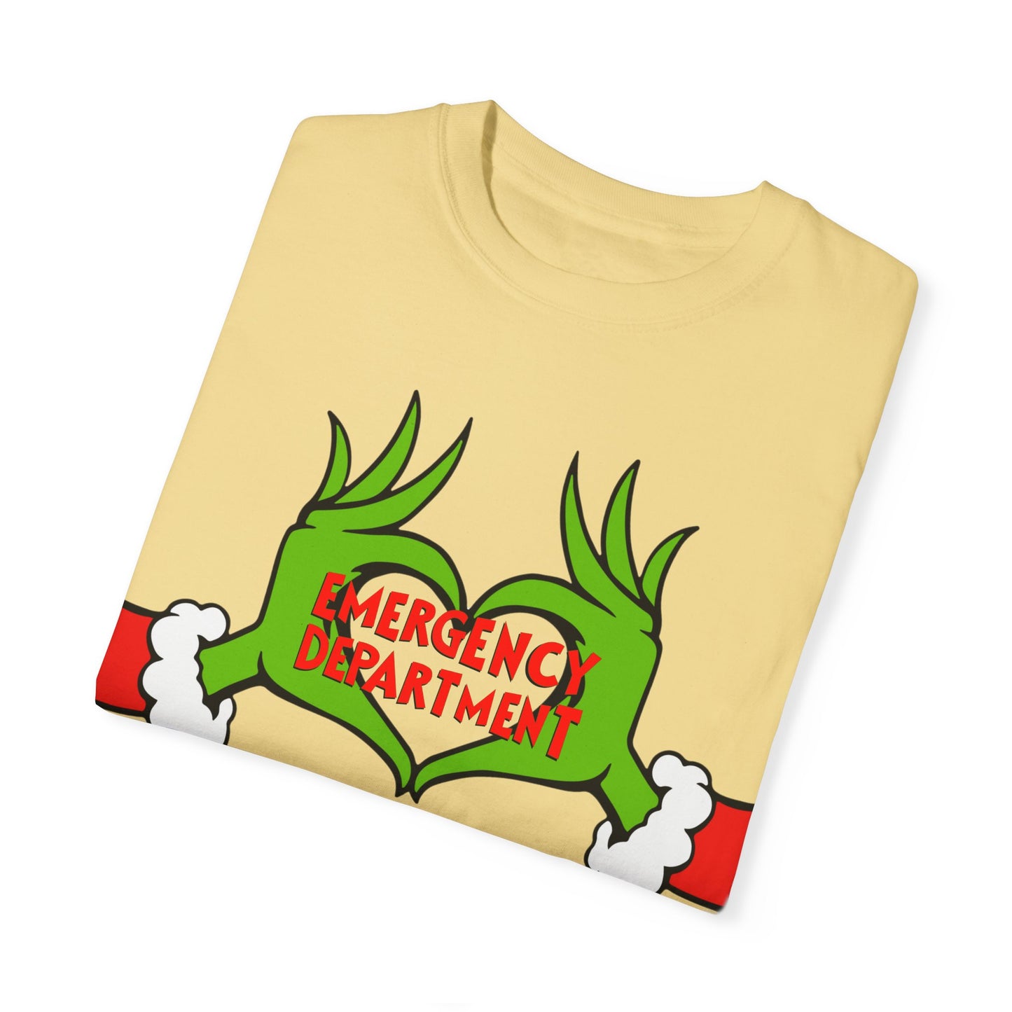 Grinch Emergency Department T-shirt, Christmas EMS Tee, Funny Nurse Doctor Shirt, Holiday Medical Gift, Hospital Staff Apparel