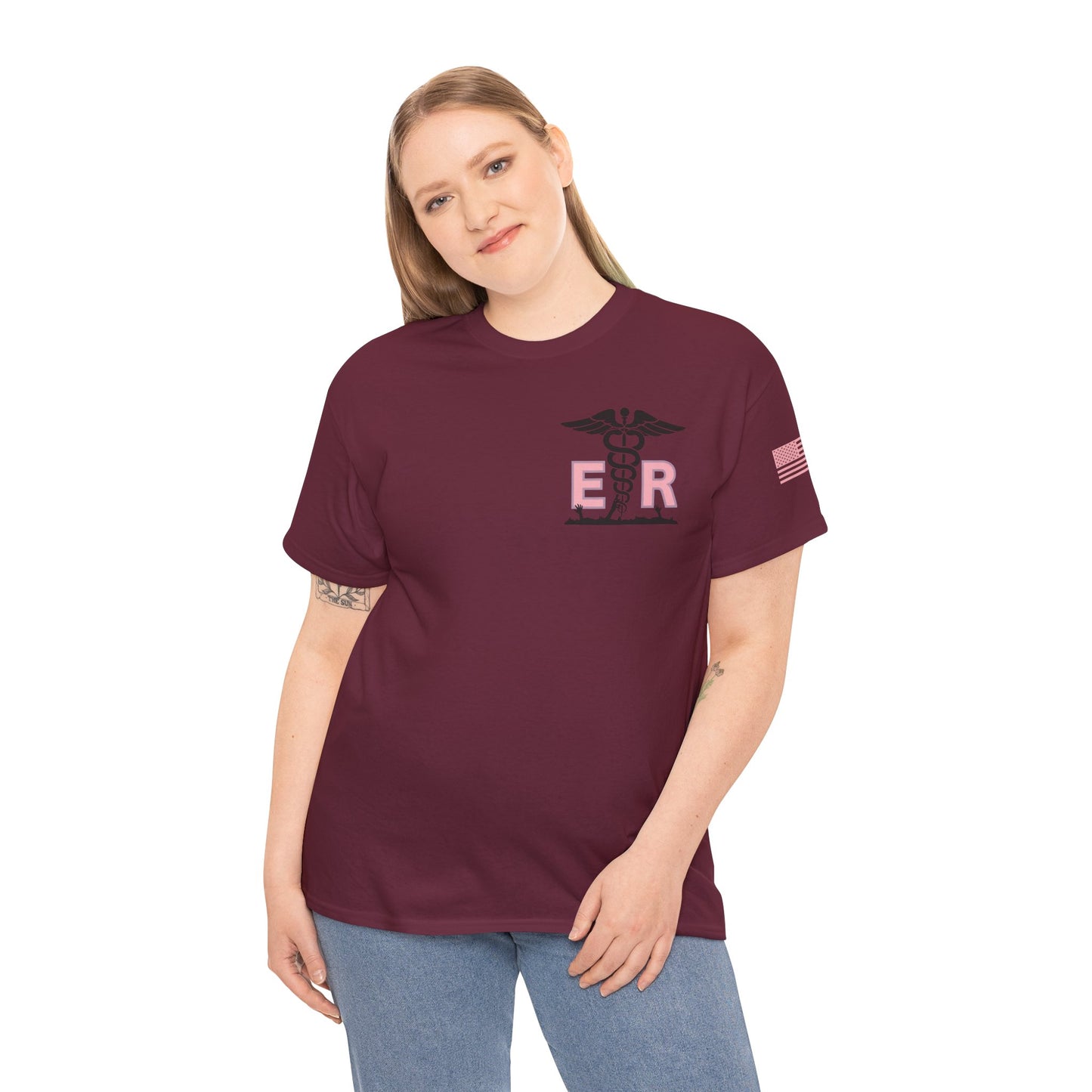 ER Halloween strawberry moon Night of the Living Dead t shirt Unisex Heavy Cotton Tee