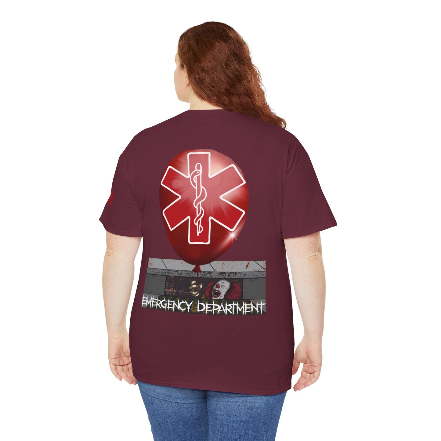 ER halloween clown t shirt Unisex Heavy Cotton Tee