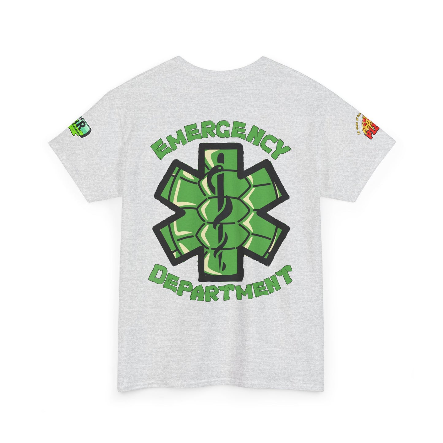 ER staff tee shirt nostalgic turtle power pizza time