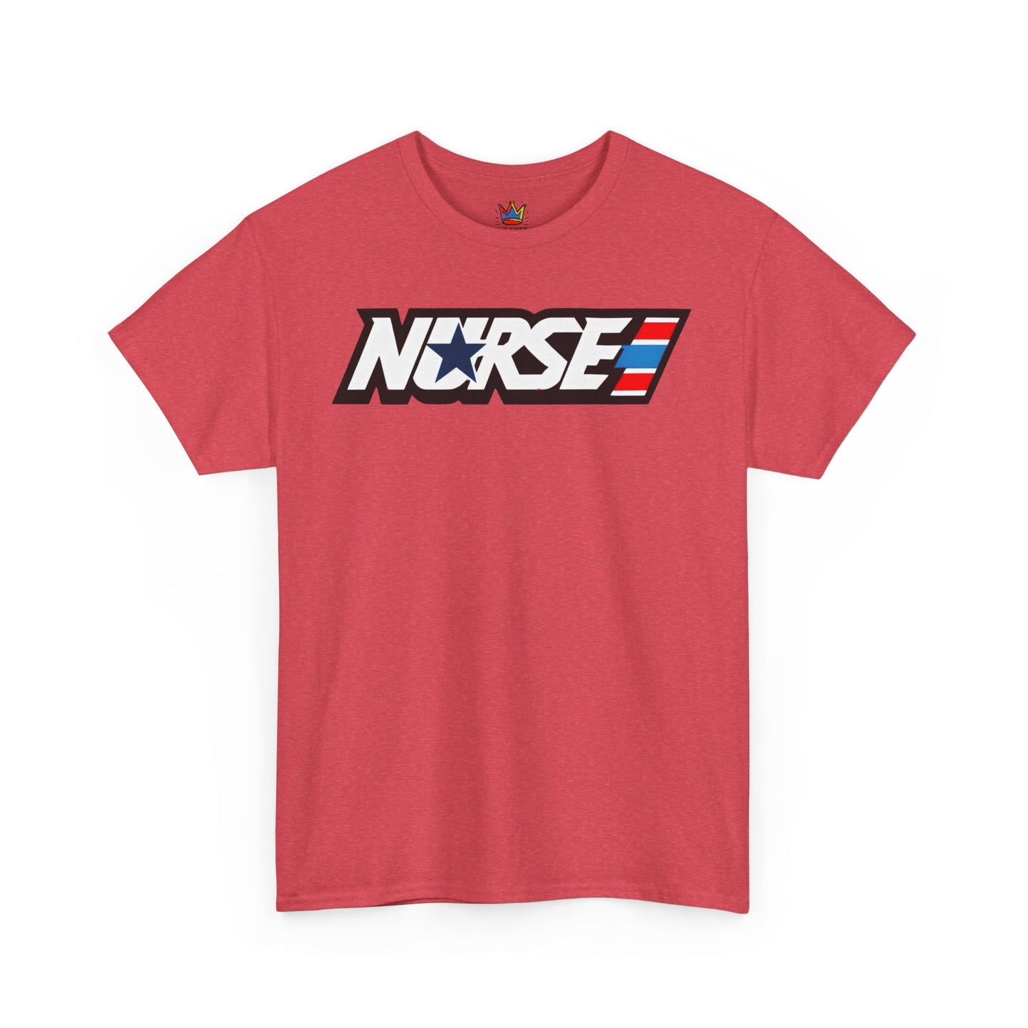 Nurse patriotic 80s themed Unisex Heavy Cotton Tee