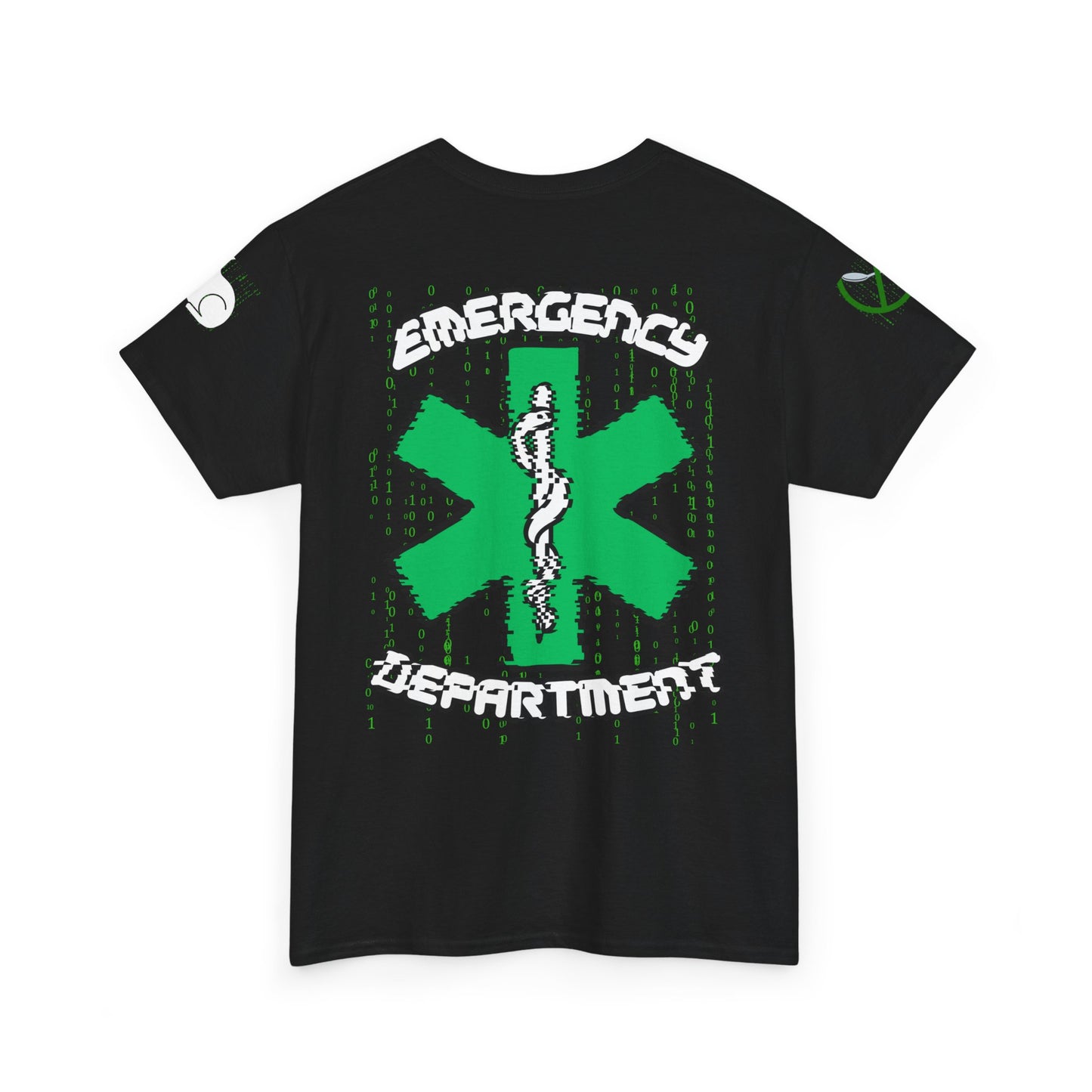 Matrix Emergency Department T Shirt, ER Worker Tee, White Rabbit Code Apparel, No Spoon Graphic Top, Unisex Cotton Shirt