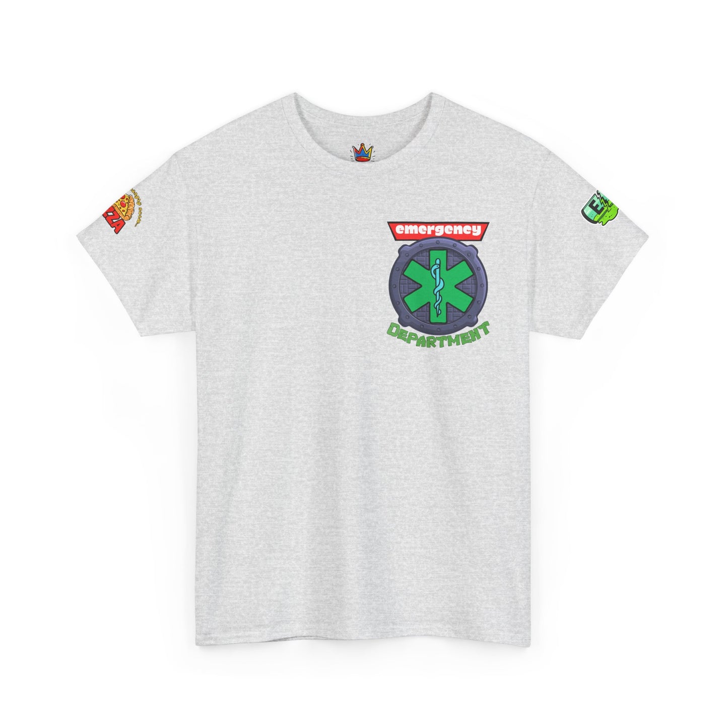 ER staff tee shirt nostalgic turtle power pizza time