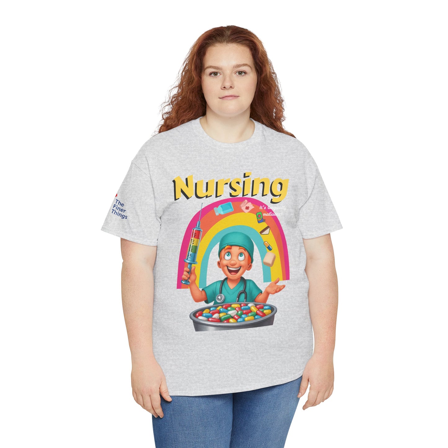 Nursing, it’s tragically malicious breakfast cereal tee Unisex Heavy Cotton Tee