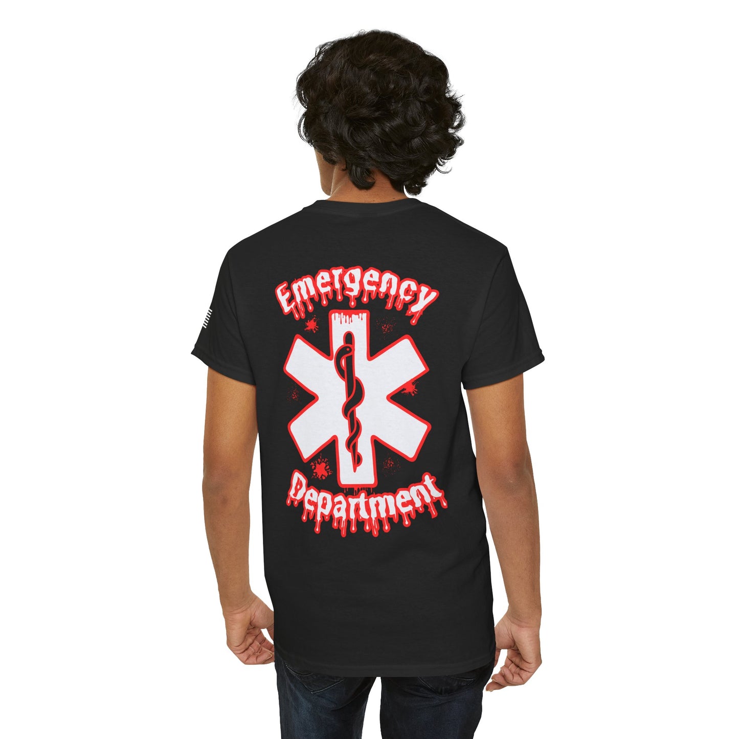 Emergency department ghostface themed ER halloween Unisex Heavy Cotton Tee