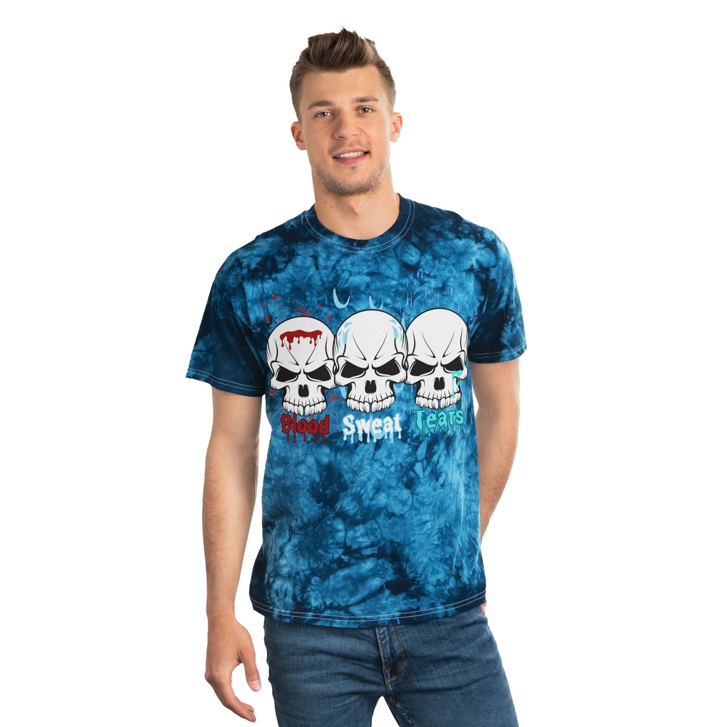 Blood sweat and tears Tie-Dye Tee, Crystal