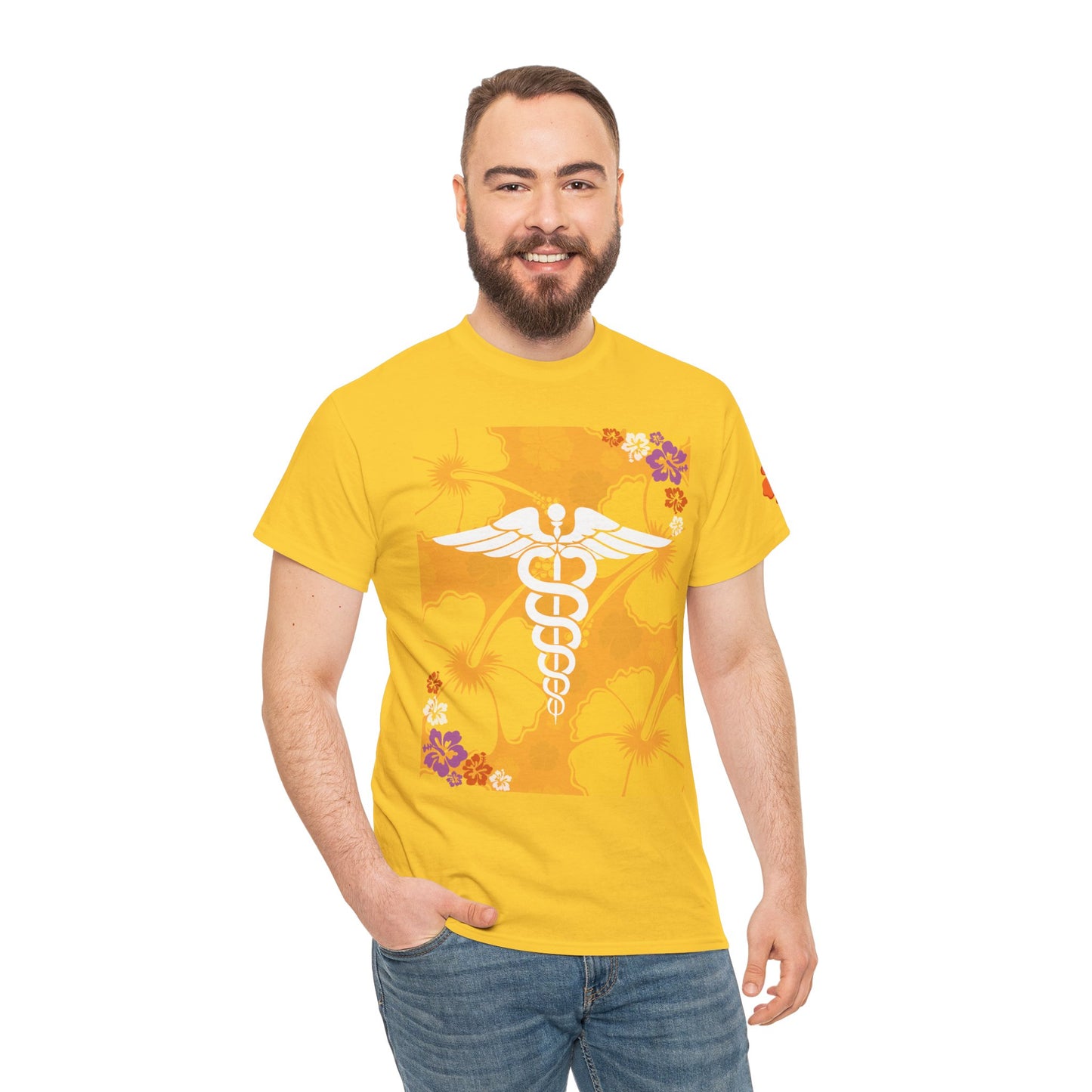 Hawaiian healthcare worker t shirt summer gift for healthcare heroes Unisex Heavy Cotton Tee