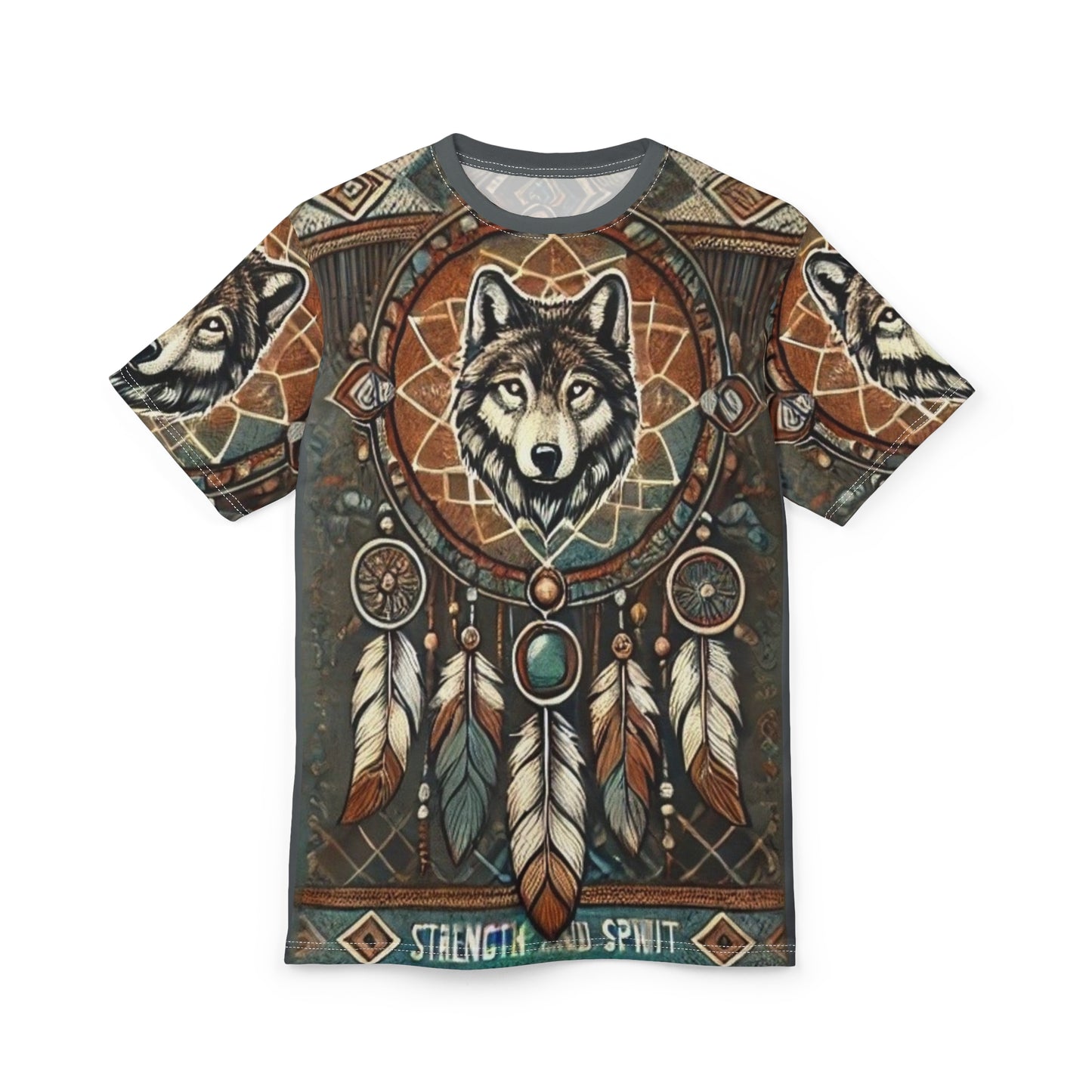 Native pride wolf tee