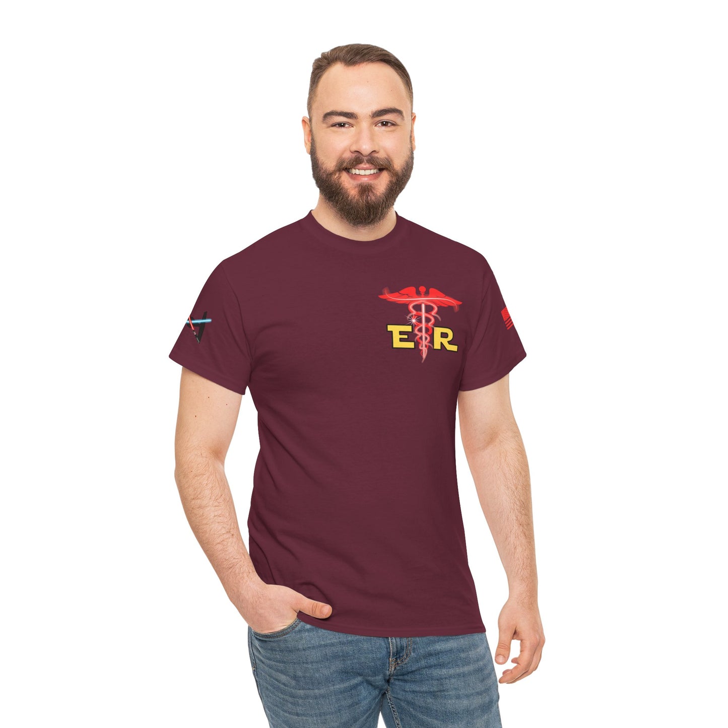 Embrace the dark side galactic Unisex Heavy Cotton Tee