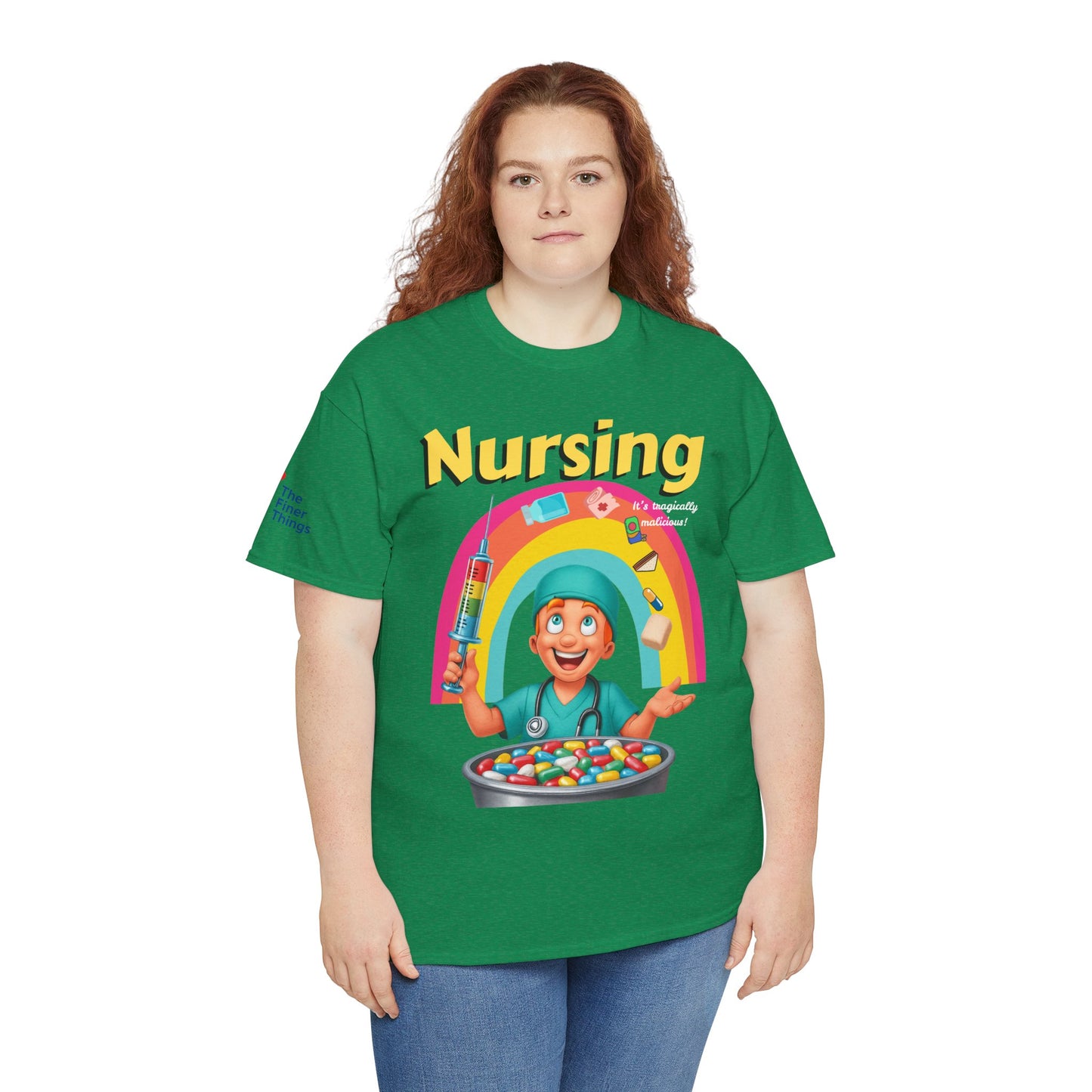 Nursing, it’s tragically malicious breakfast cereal tee Unisex Heavy Cotton Tee