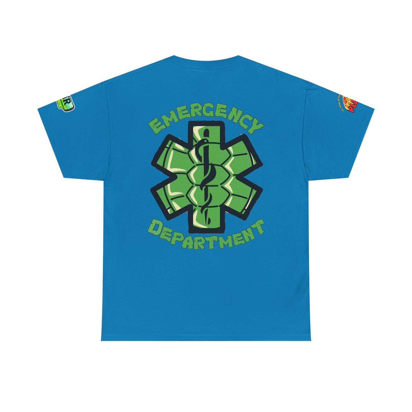 ER staff tee shirt nostalgic turtle power pizza time