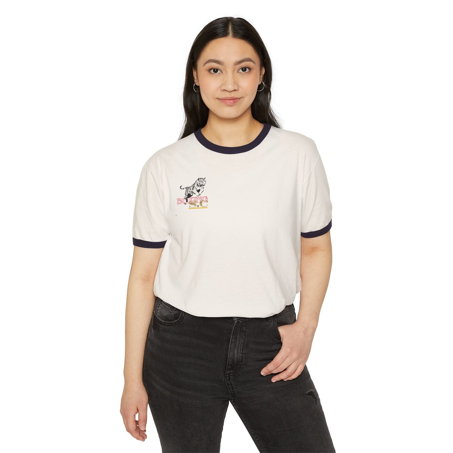 Unisex Cotton Ringer T-Shirt. stone cradle boxing