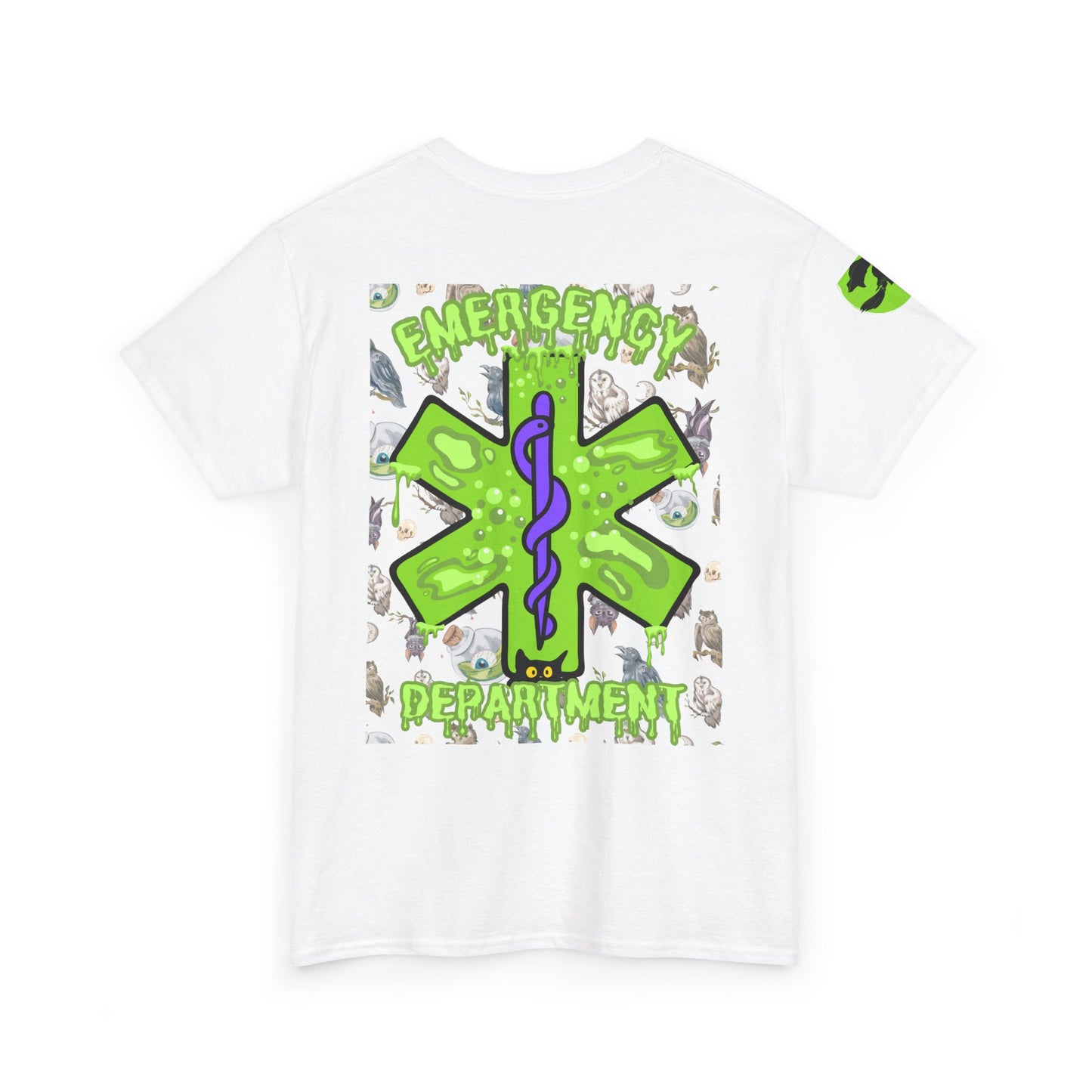 Witches Boiling Cauldron Halloween themed emergency department Unisex Heavy Cotton Tee