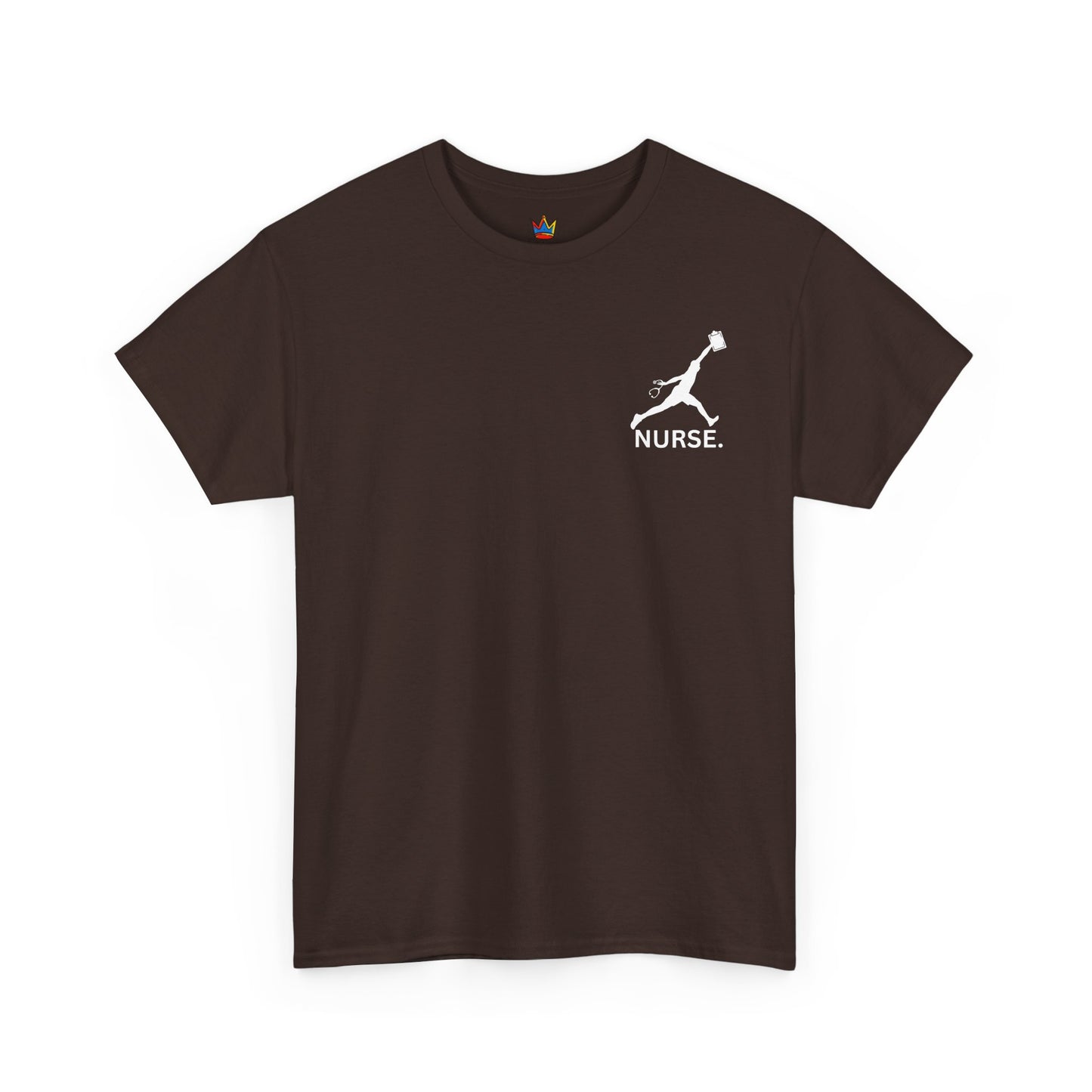 Jumpman Nurse T-Shirt Bold Multicolor Athletic Nurse Shirt, Unisex Heavy Cotton Tee, Nursing Graduation Gift, RN Nursing Staff Shirt