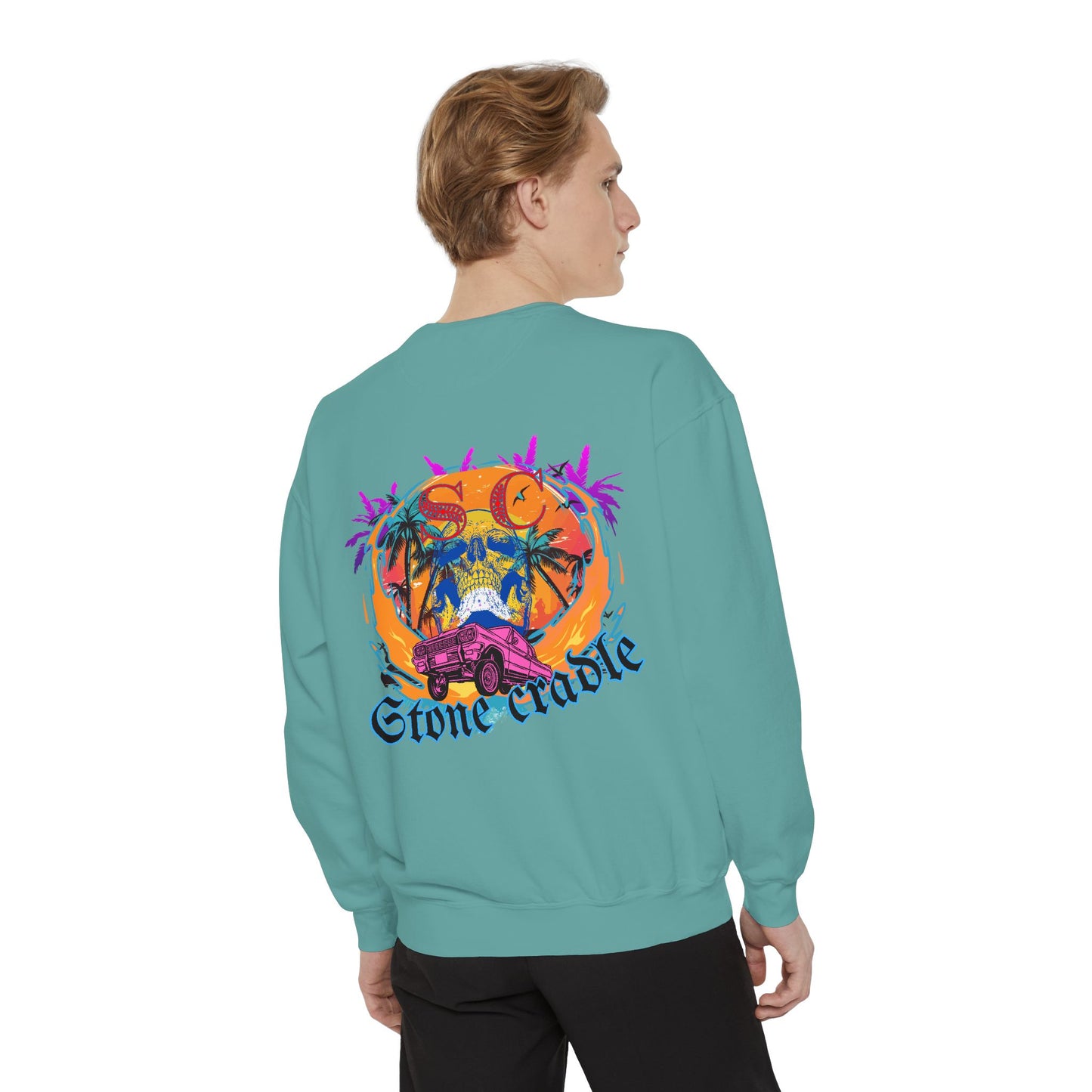 Unisex Garment-Dyed stone cradle sweat shirt
