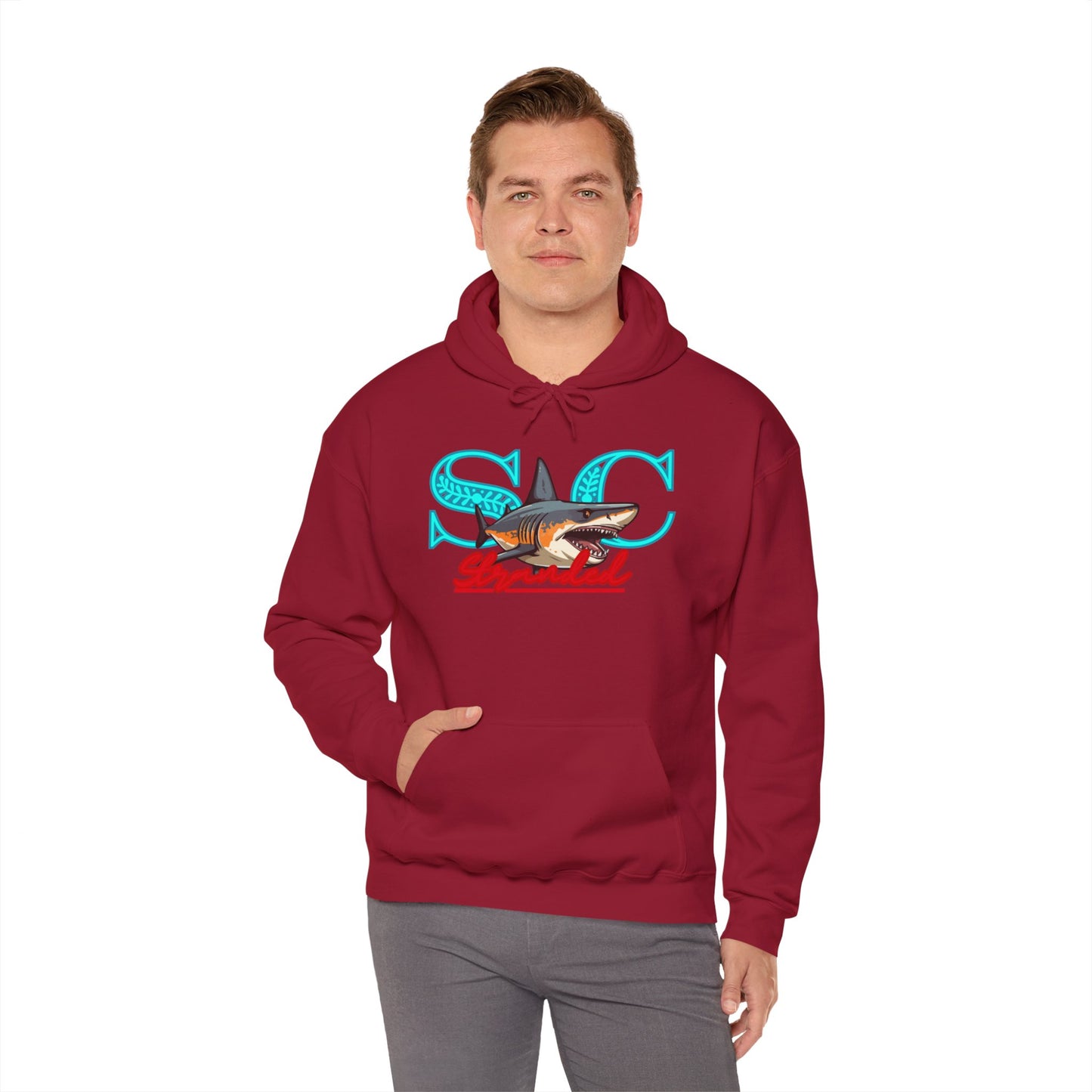 Hooded sweat shirt (stone cradle) stranded line
