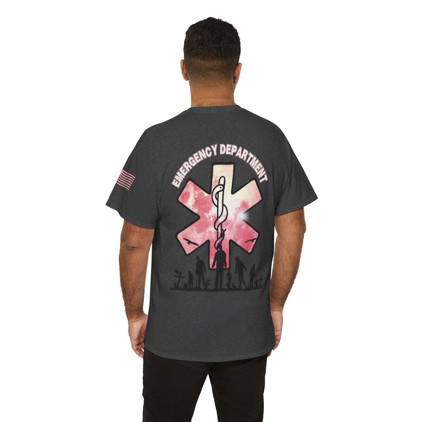ER Halloween strawberry moon Night of the Living Dead t shirt Unisex Heavy Cotton Tee