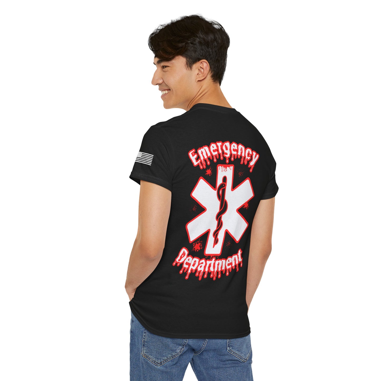 Emergency department ghostface themed ER halloween Unisex Heavy Cotton Tee
