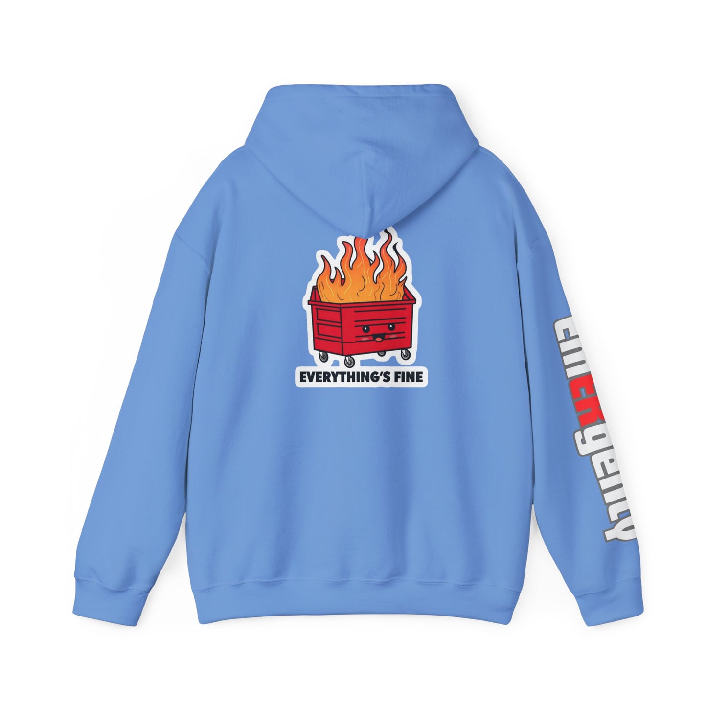 Emergency Department hoodie dumpster fire humor