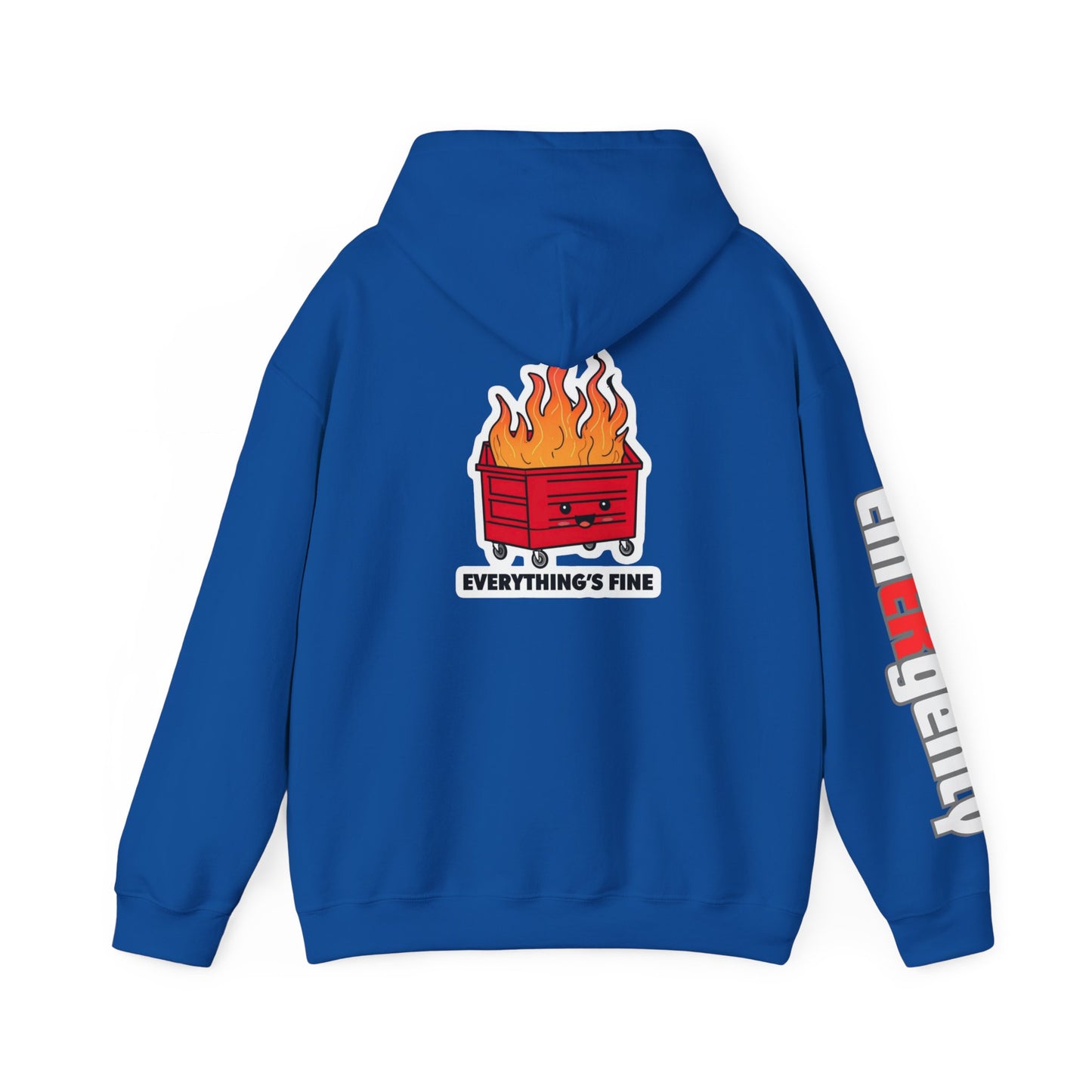 Emergency Department hoodie dumpster fire humor