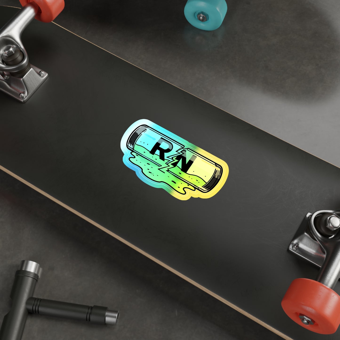 Holographic Die-cut RN Ooze Sticker