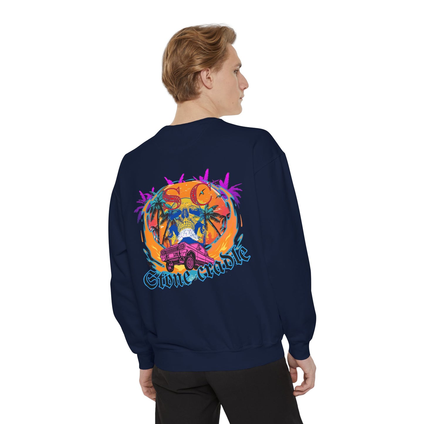 Unisex Garment-Dyed stone cradle sweat shirt