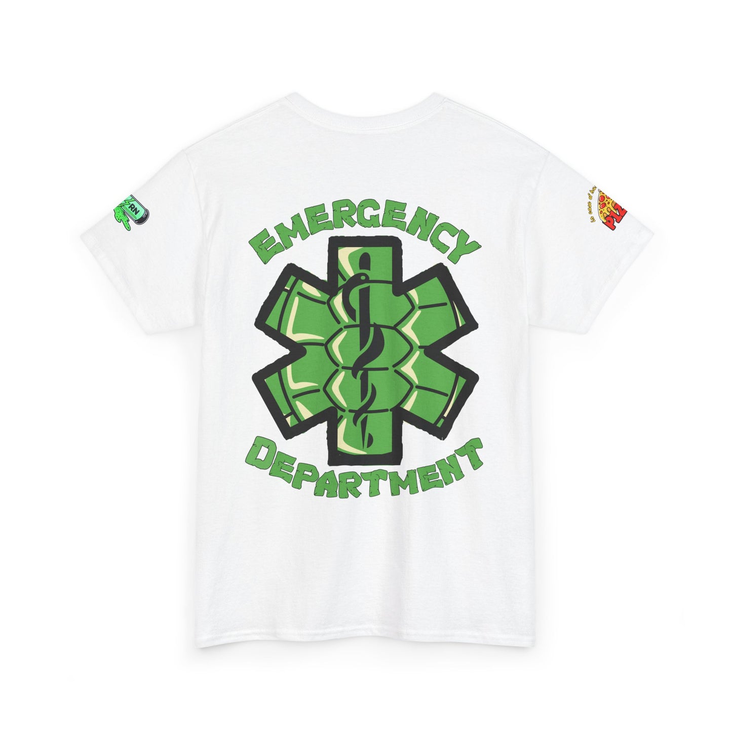 Pizza time, ER RN tee shirt nostalgic turtle power