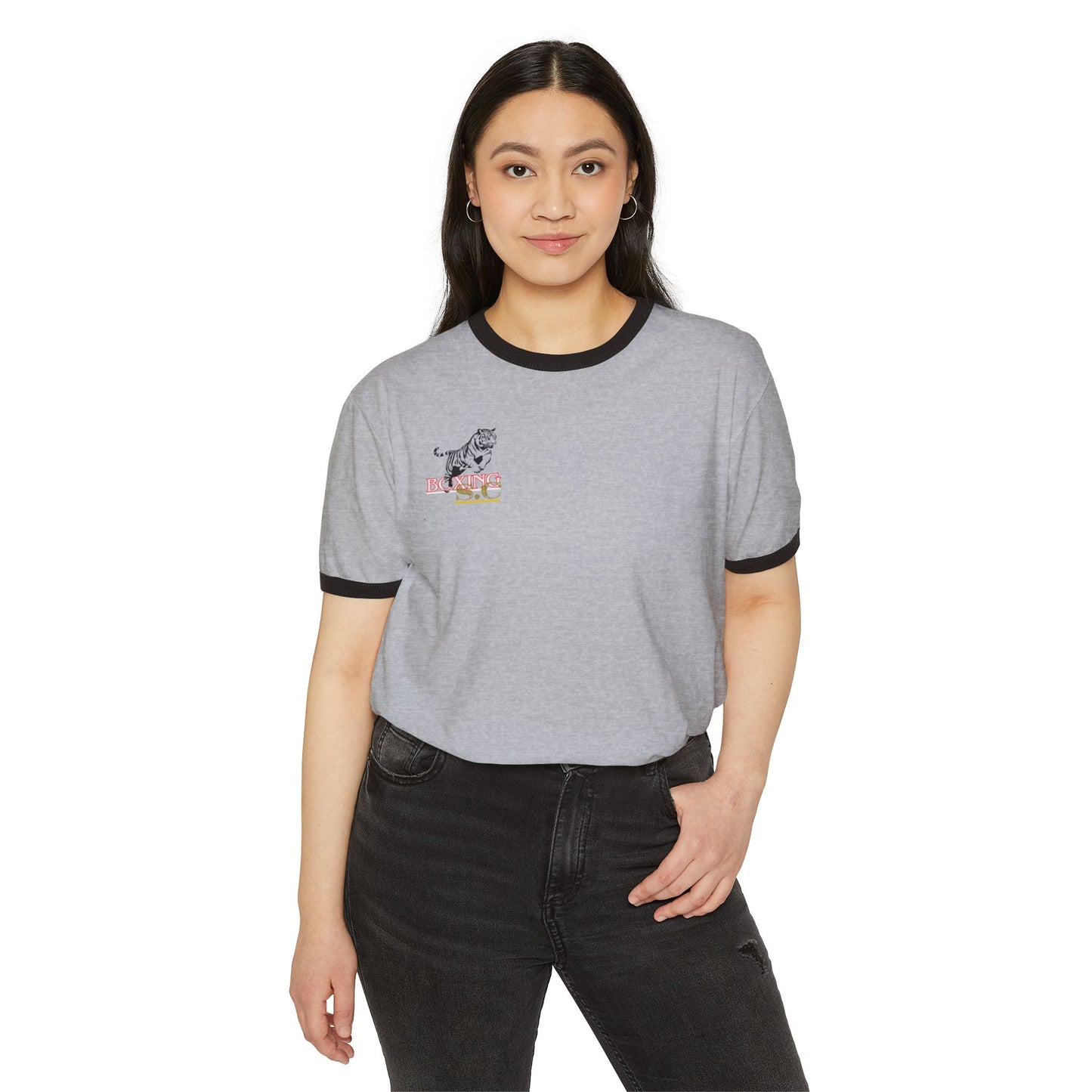 Unisex Cotton Ringer T-Shirt. stone cradle boxing