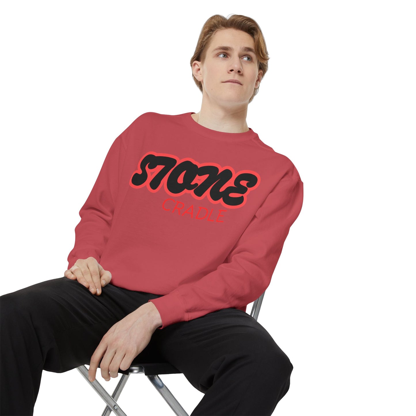 Unisex Garment-Dyed stone cradle sweat shirt