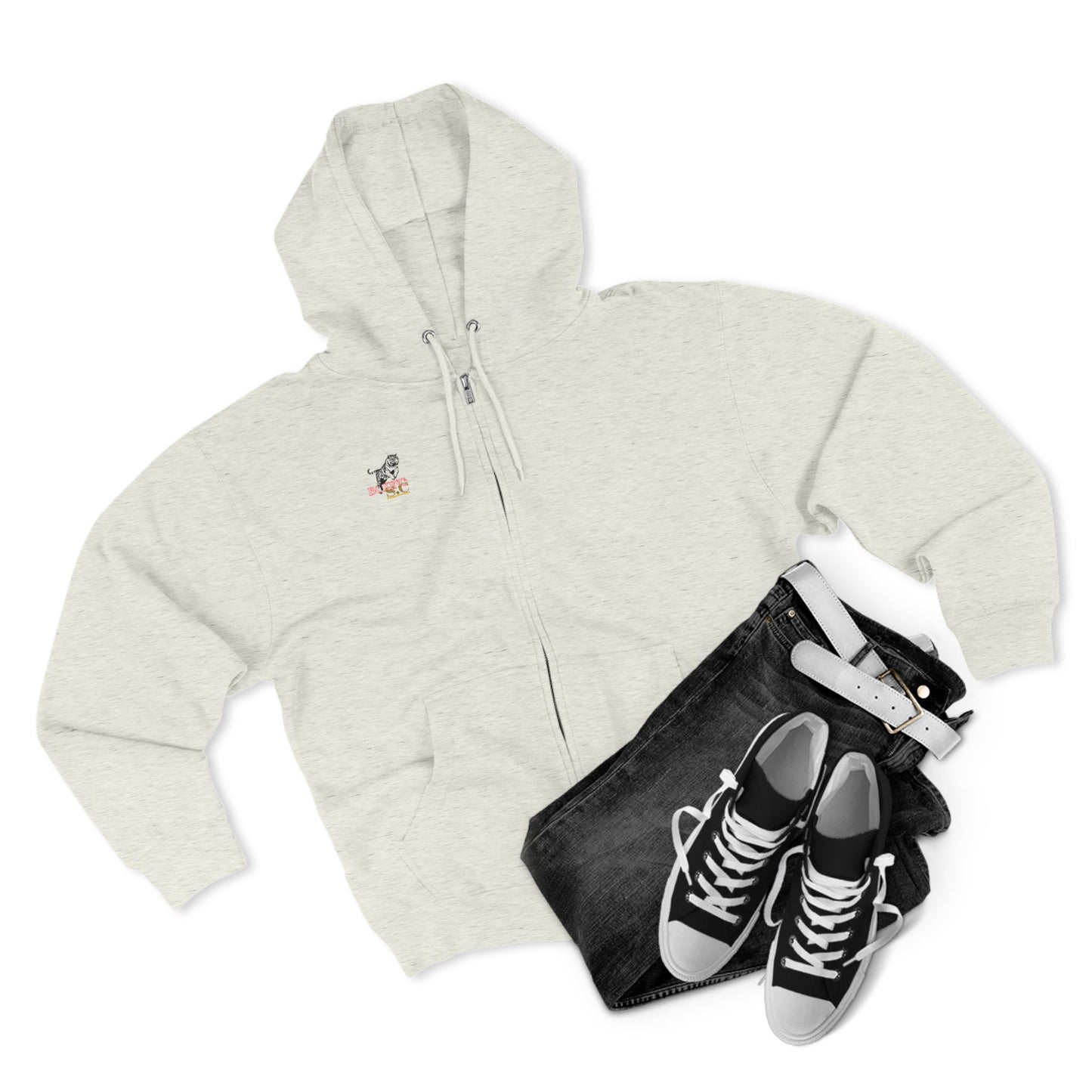 Zipper hoodie, (STONE CRADLE) boxing