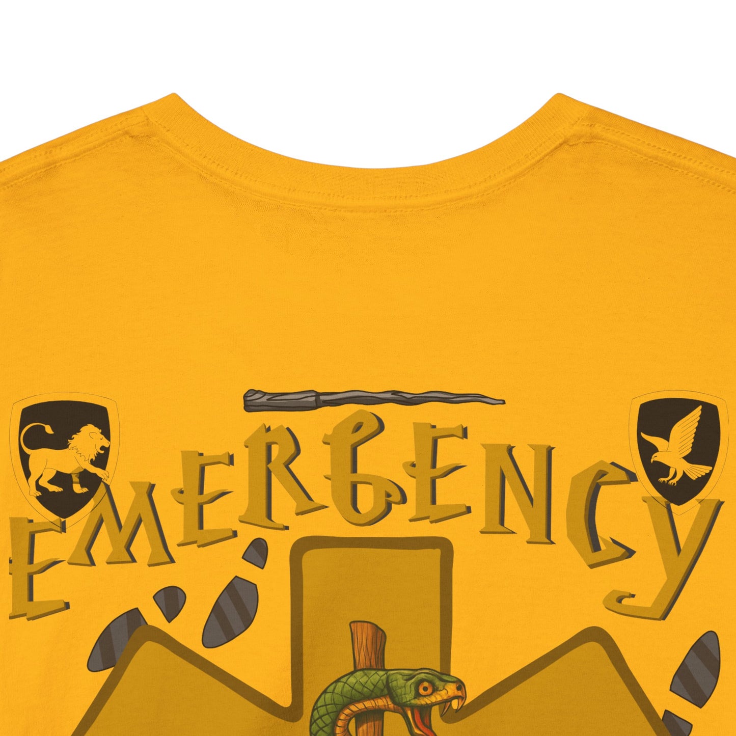 Huffle Healer – Emergency Department Crew Tee potter loving healthcare emergency department Unisex Heavy Cotton Tee