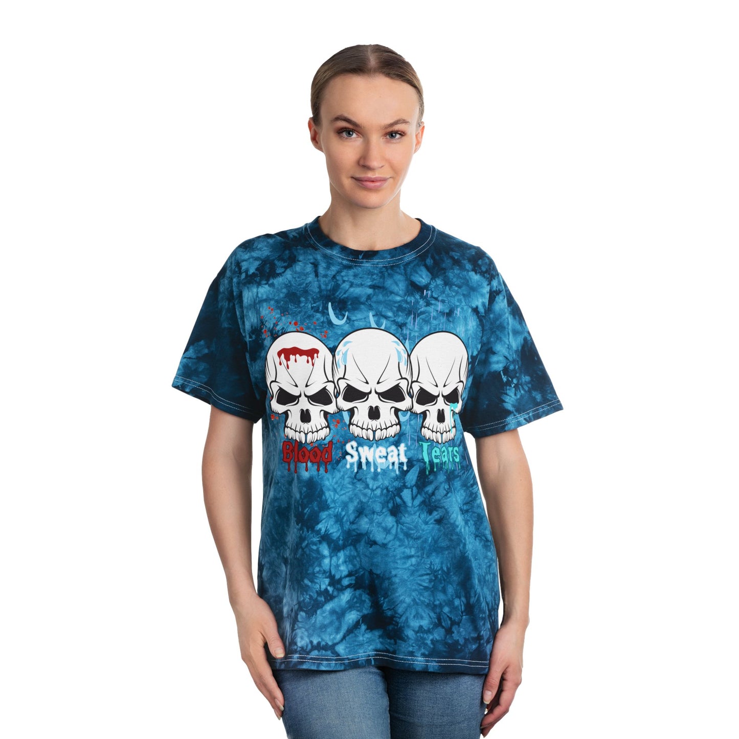 Blood sweat and tears Tie-Dye Tee, Crystal