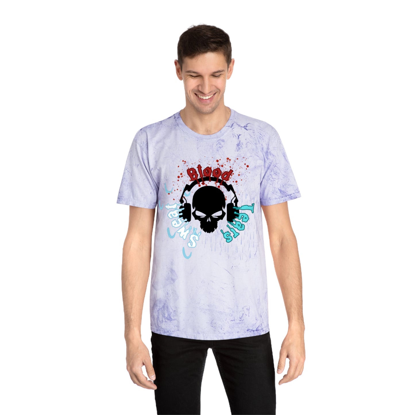Blood sweat and tears skull Unisex Color Blast T-Shirt
