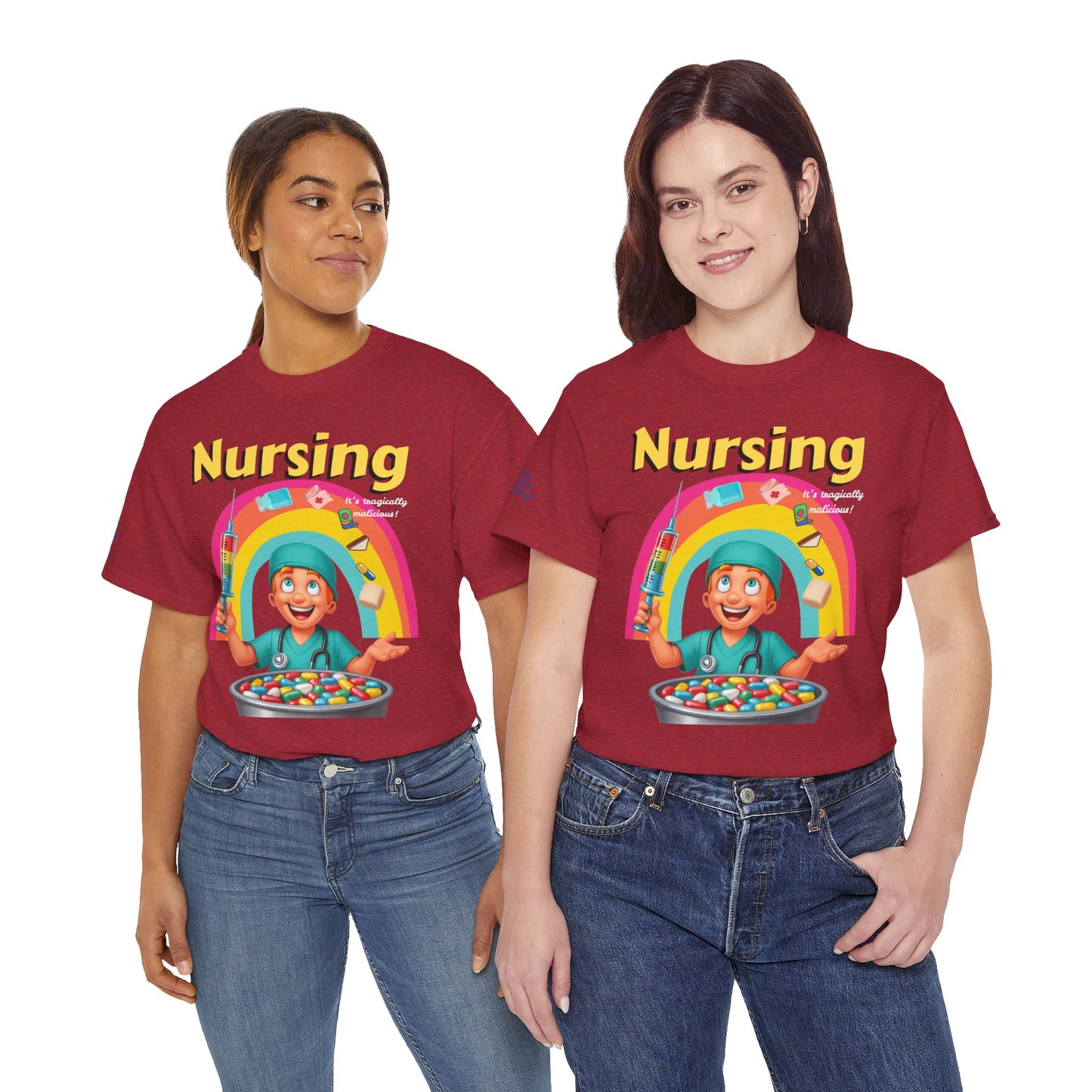 Nursing, it’s tragically malicious breakfast cereal tee Unisex Heavy Cotton Tee
