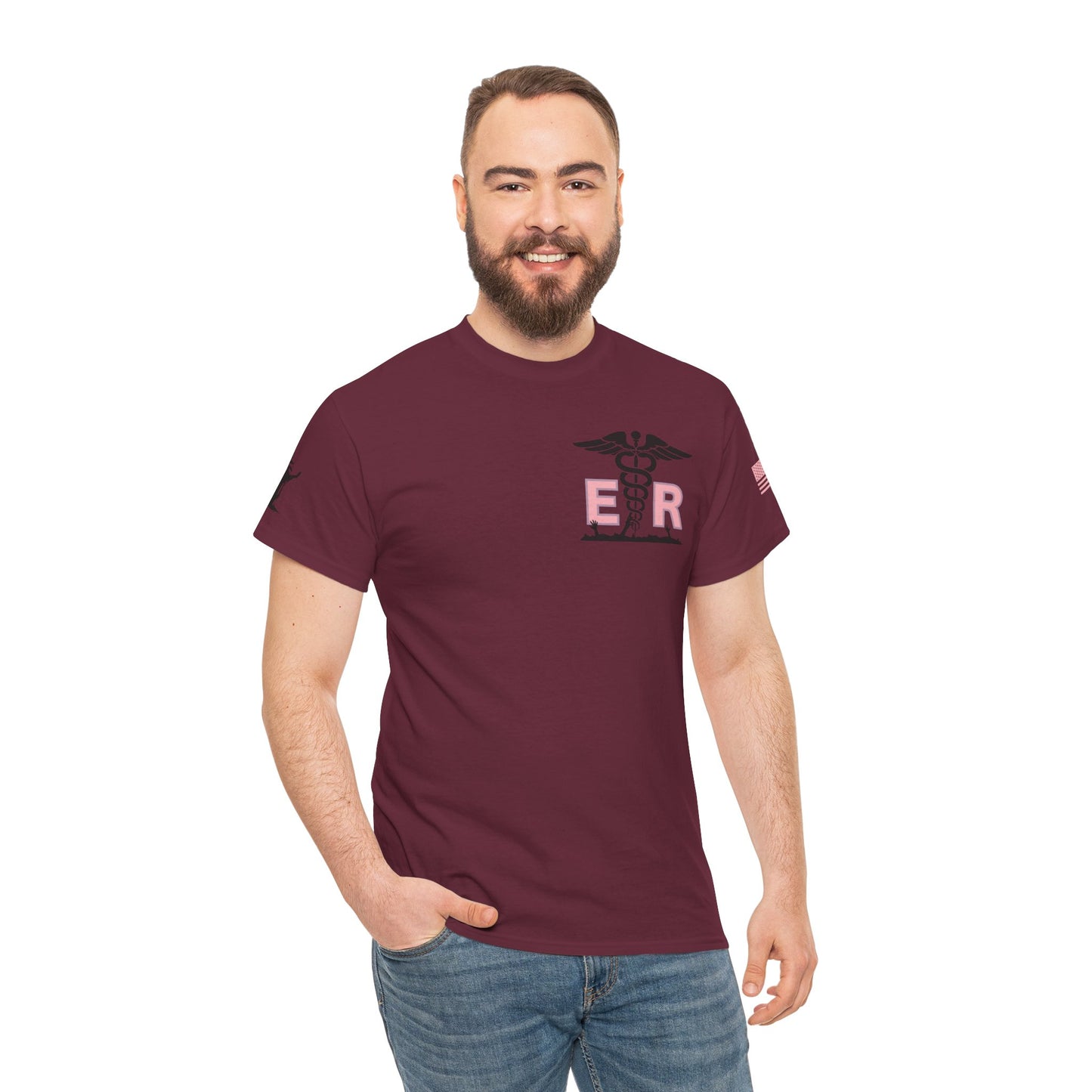 ER Halloween strawberry moon Night of the Living Dead t shirt Unisex Heavy Cotton Tee