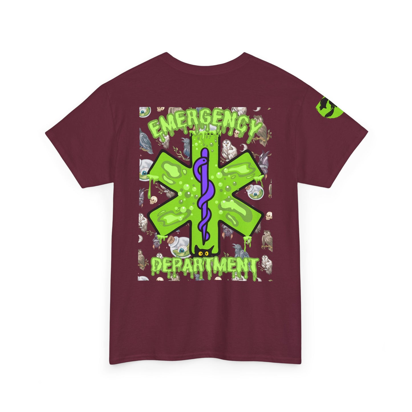 Witches Boiling Cauldron Halloween themed emergency department Unisex Heavy Cotton Tee