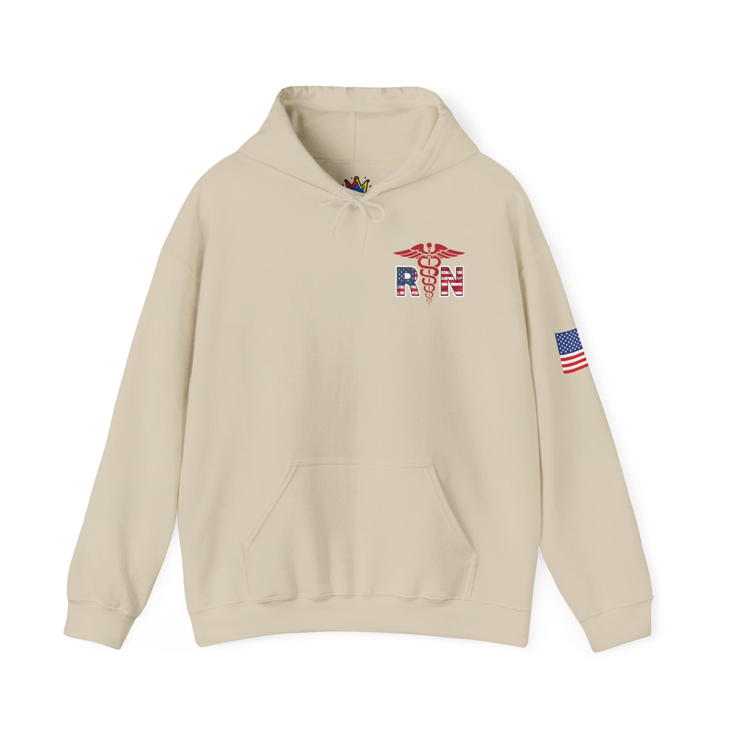 Patriotic RN Hoodie Independence Day gift for nurse Unisex Heavy Blend™ Hooded Sweatshirt