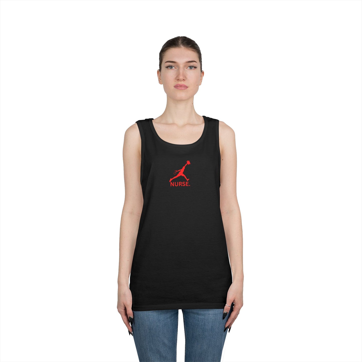 Jumpman nurse work out gear Unisex Heavy Cotton Tank Top