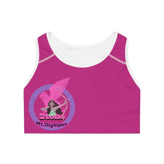 R Sports Bra (AOP . STONE CRADLE